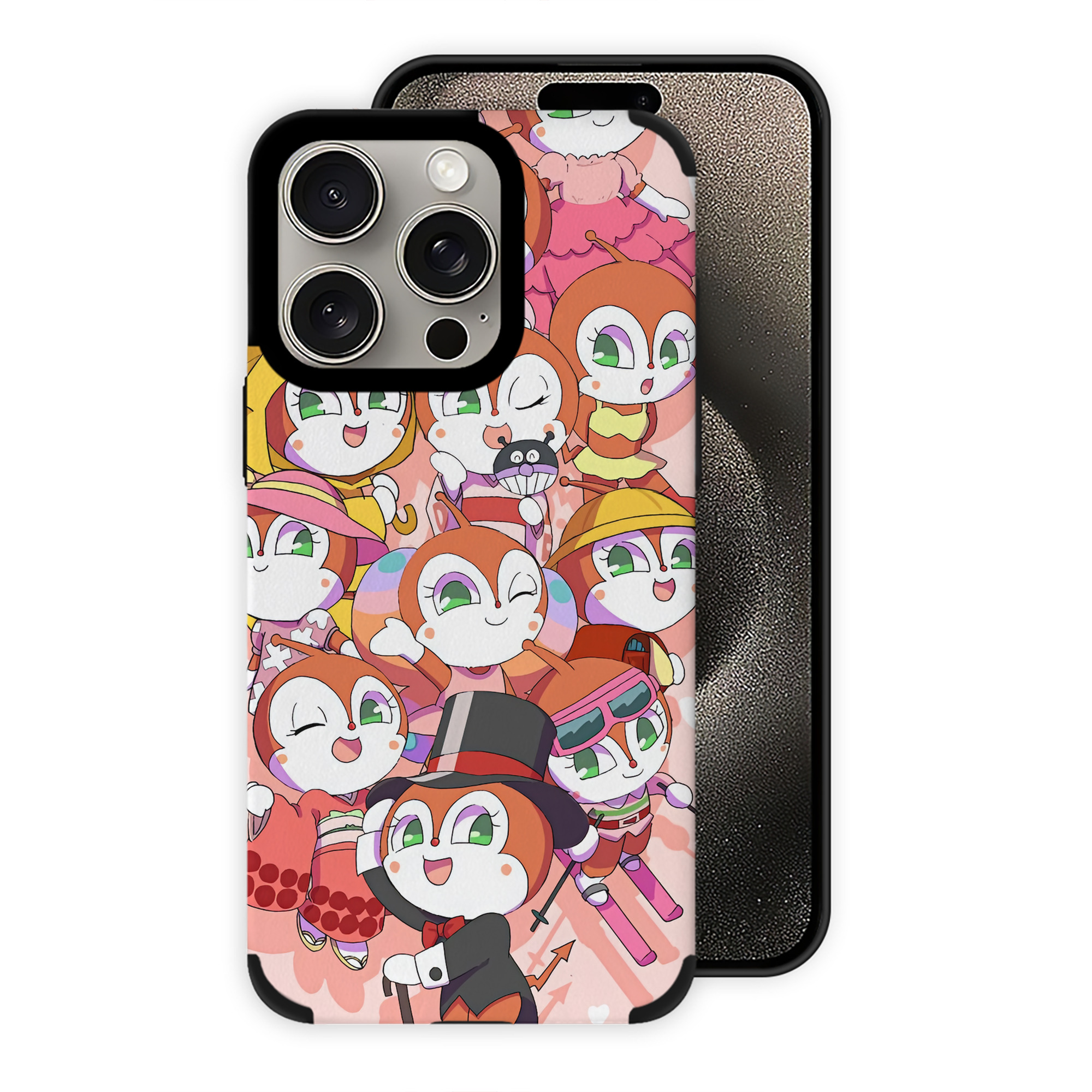 （画像用） アンパンマン Anpanman 【iPhone15ProMax対応】 PUレザー スマホケース 耐衝撃＆黄変防止