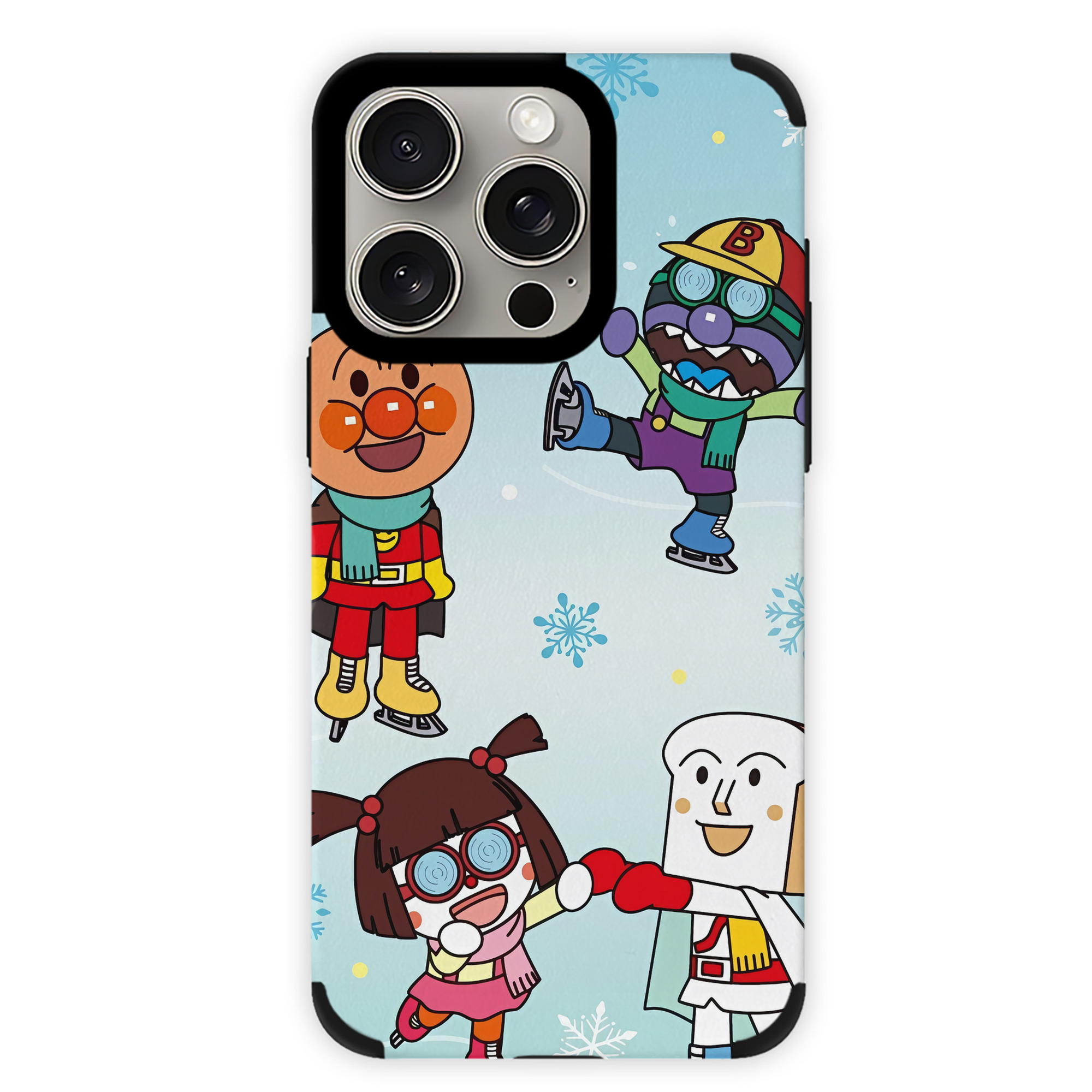 （画像用） アンパンマン Anpanman 【iPhone15ProMax対応】 PUレザー スマホケース 耐衝撃＆黄変防止