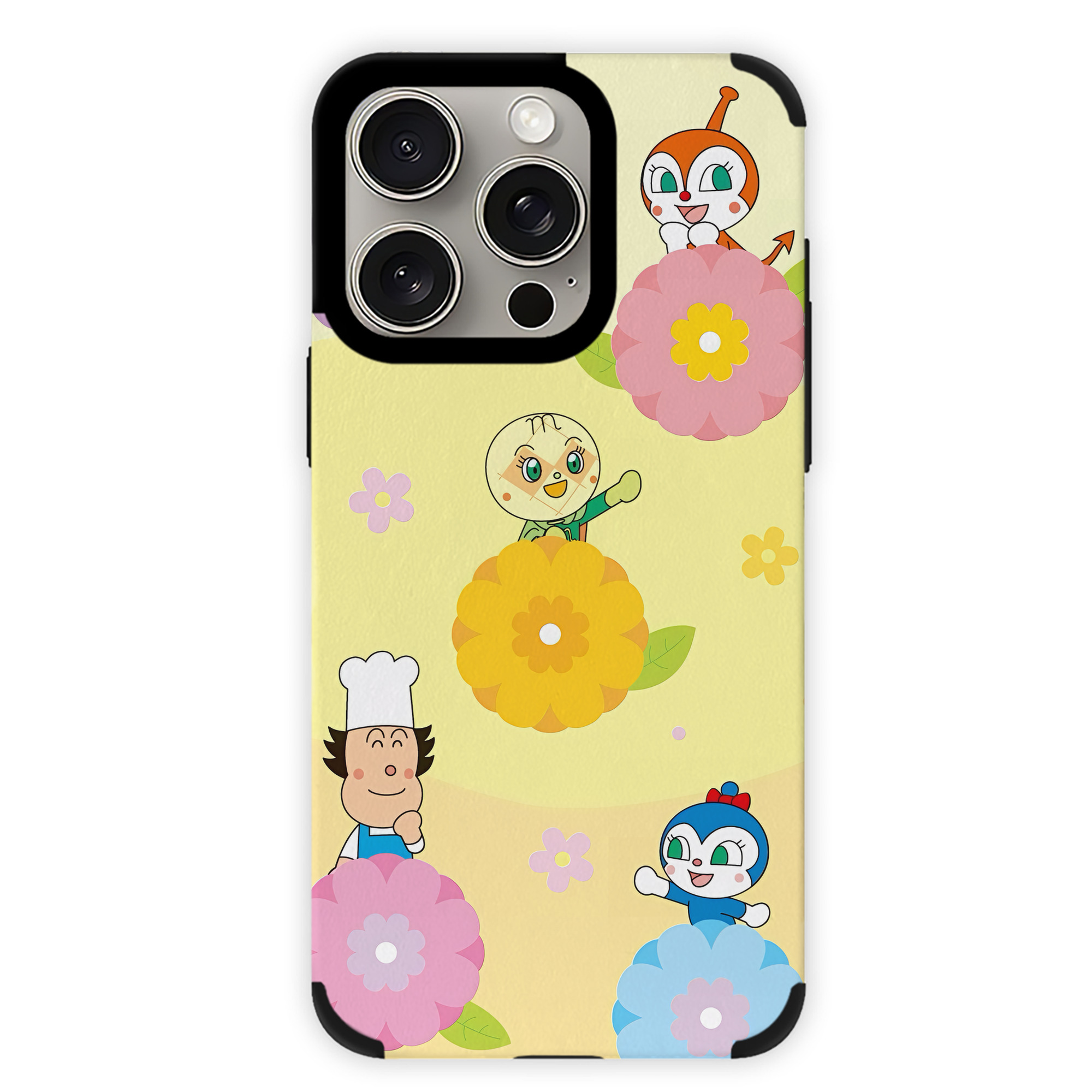 （画像用） アンパンマン Anpanman 【iPhone15ProMax対応】 PUレザー スマホケース 耐衝撃＆黄変防止