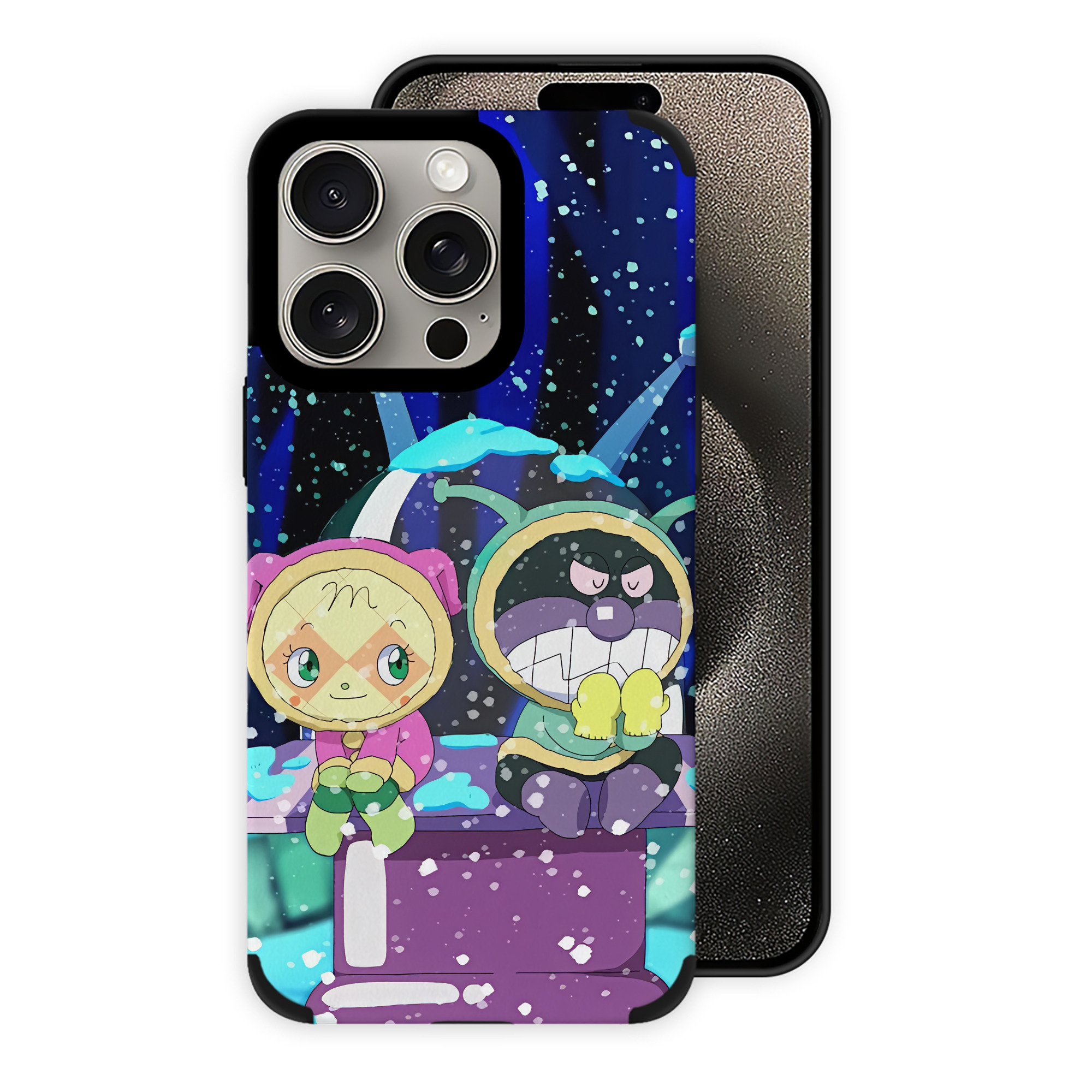（画像用） アンパンマン Anpanman 【iPhone15ProMax対応】 PUレザー スマホケース 耐衝撃＆黄変防止