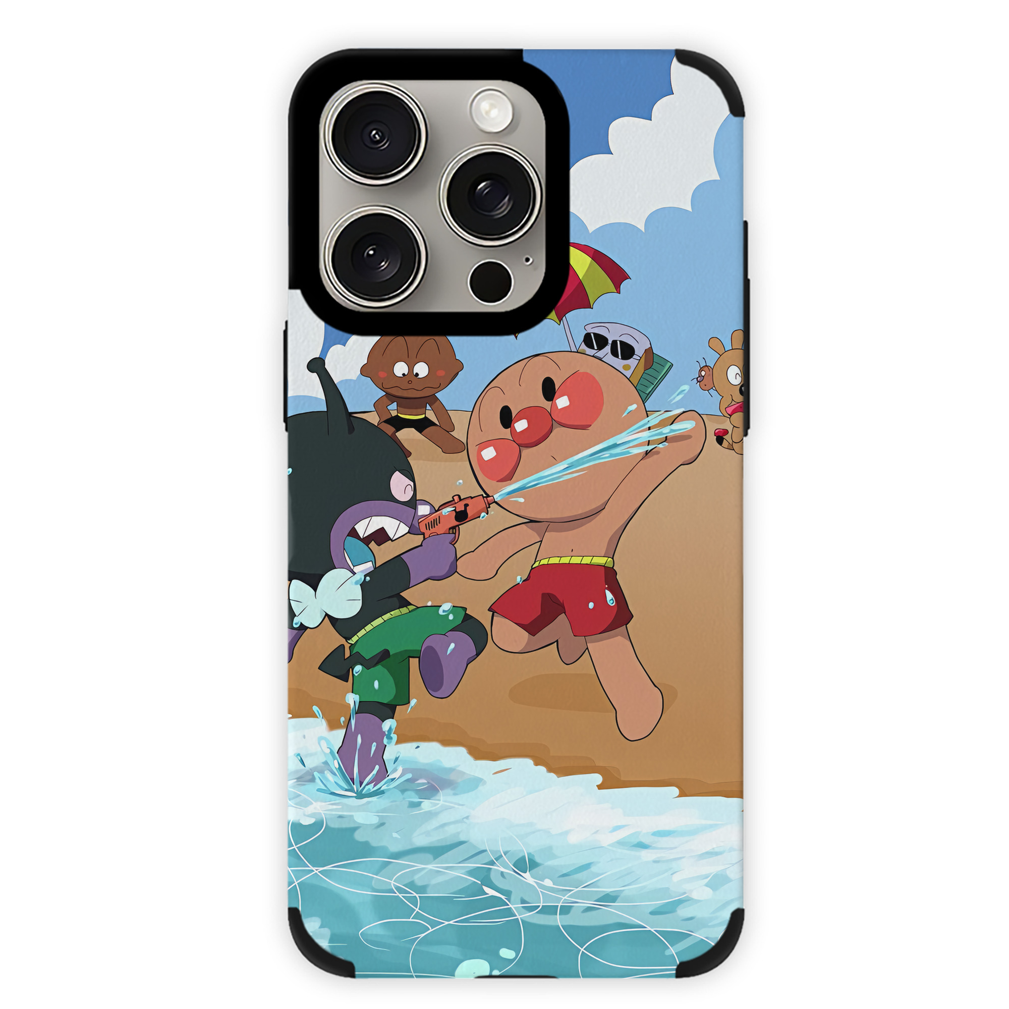 （画像用） アンパンマン Anpanman 【iPhone15ProMax対応】 PUレザー スマホケース 耐衝撃＆黄変防止
