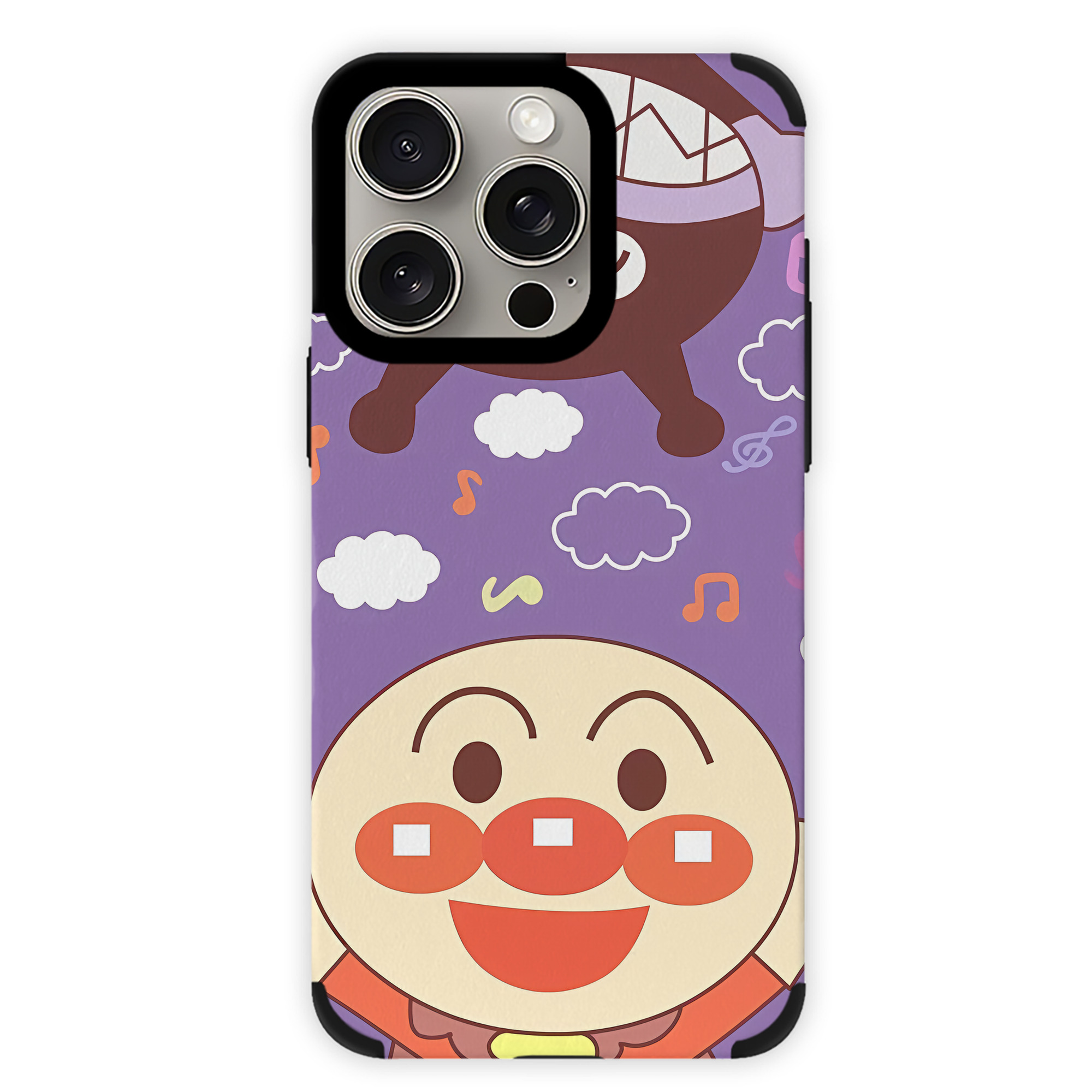 （画像用） アンパンマン Anpanman 【iPhone15ProMax対応】 PUレザー スマホケース 耐衝撃＆黄変防止