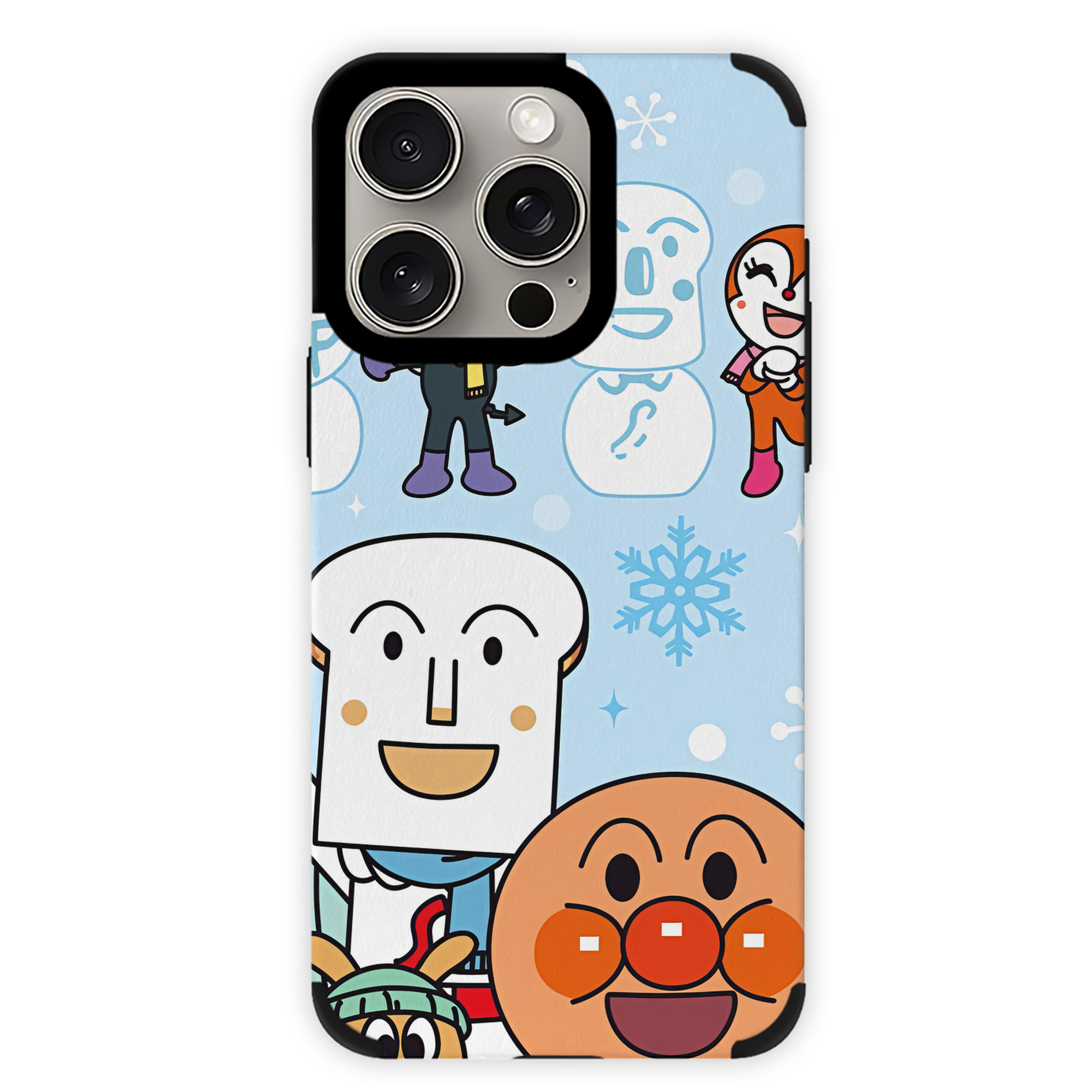 （画像用） アンパンマン Anpanman 【iPhone15ProMax対応】 PUレザー スマホケース 耐衝撃＆黄変防止