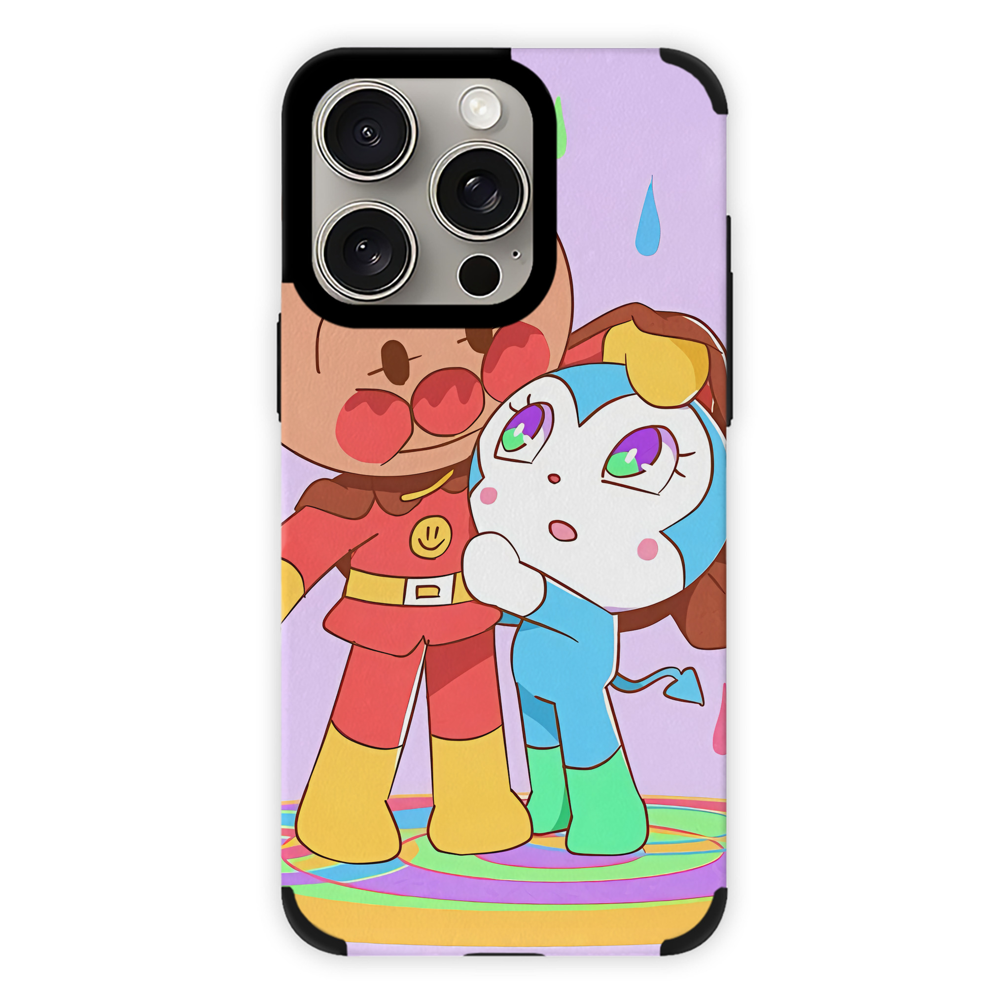 （画像用） アンパンマン Anpanman 【iPhone15ProMax対応】 PUレザー スマホケース 耐衝撃＆黄変防止