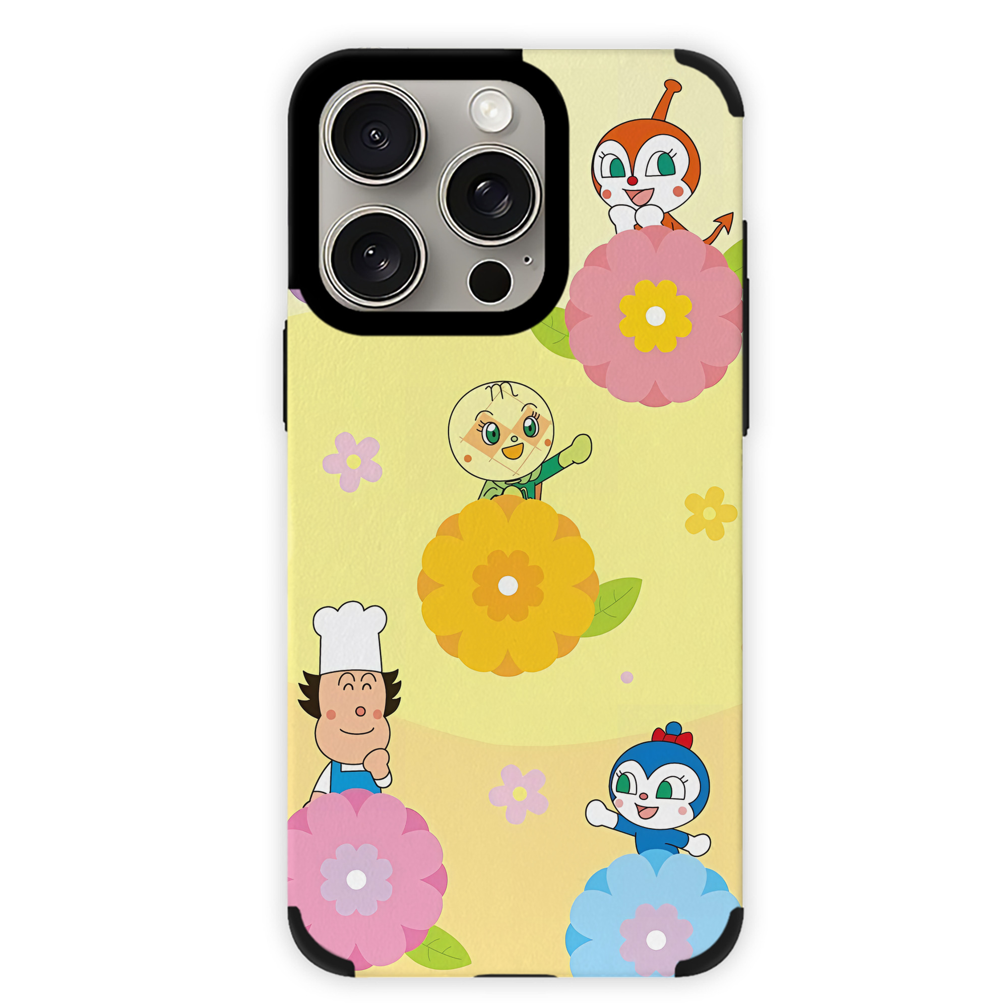 （画像用） アンパンマン Anpanman 【iPhone15ProMax対応】 PUレザー スマホケース 耐衝撃＆黄変防止
