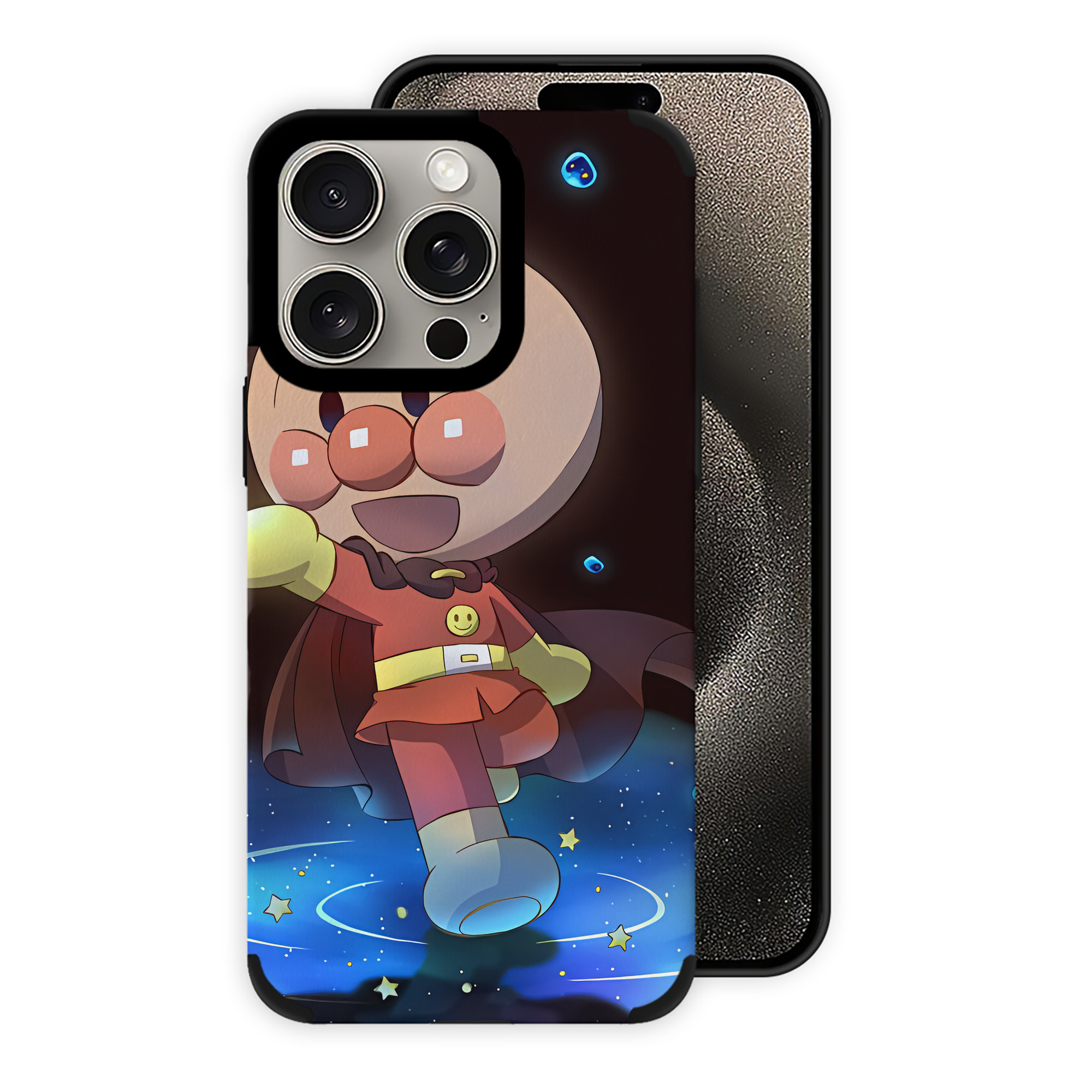 （画像用） アンパンマン Anpanman 【iPhone15ProMax対応】 PUレザー スマホケース 耐衝撃＆黄変防止