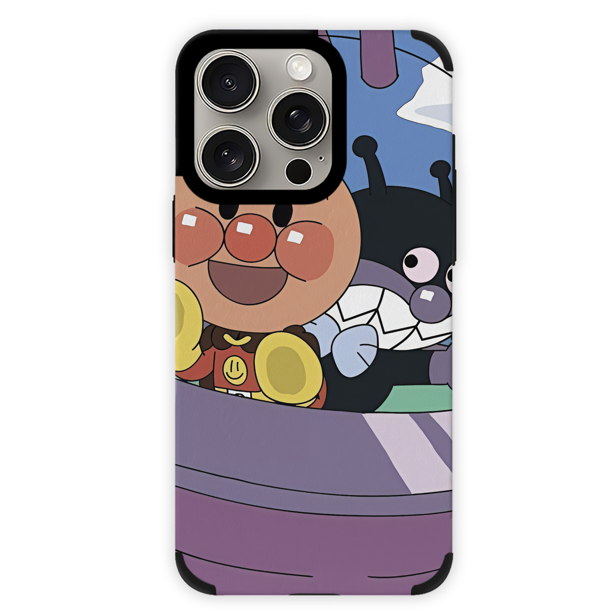 （画像用） アンパンマン Anpanman 【iPhone15ProMax対応】 PUレザー スマホケース 耐衝撃＆黄変防止