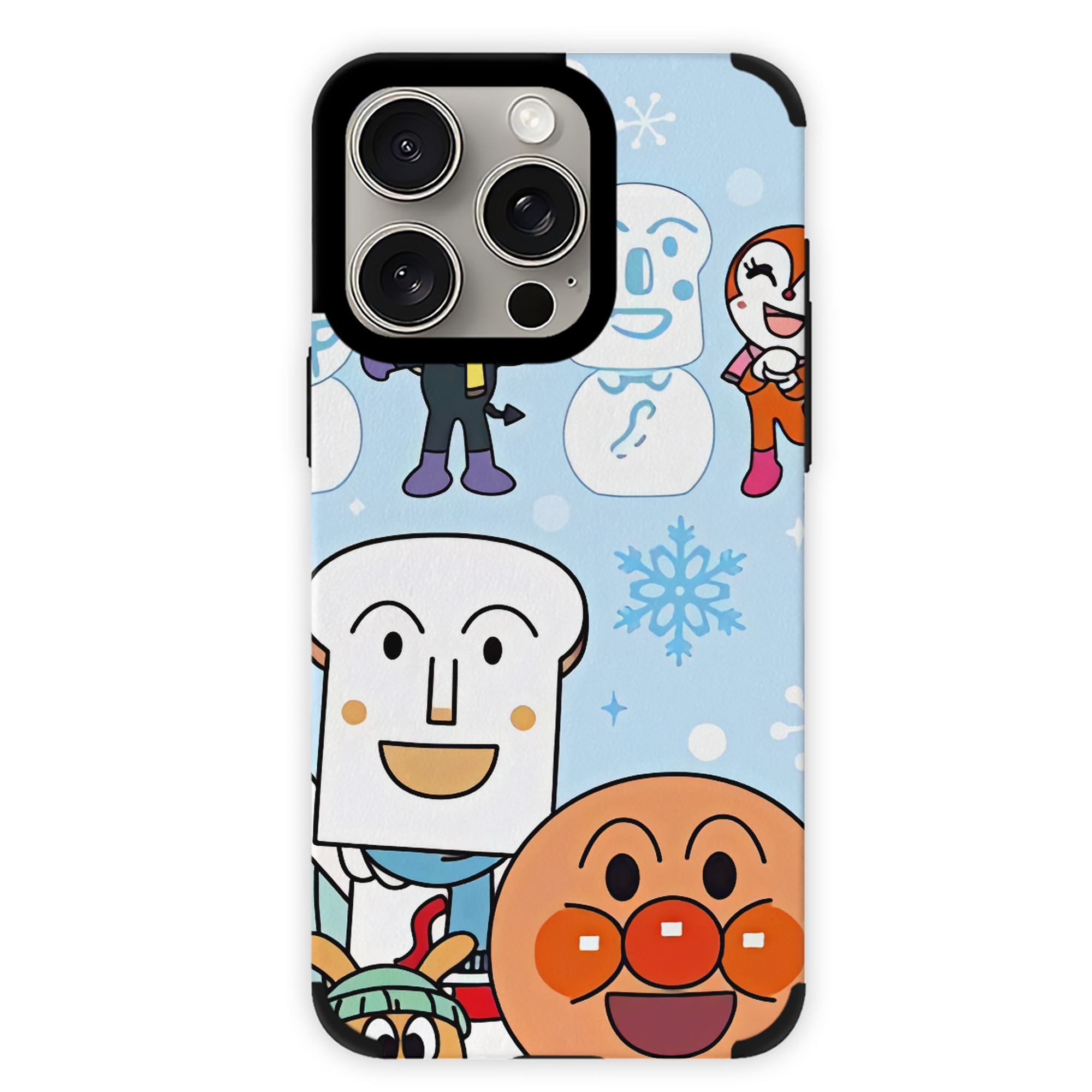 （画像用） アンパンマン Anpanman 【iPhone15ProMax対応】 PUレザー スマホケース 耐衝撃＆黄変防止