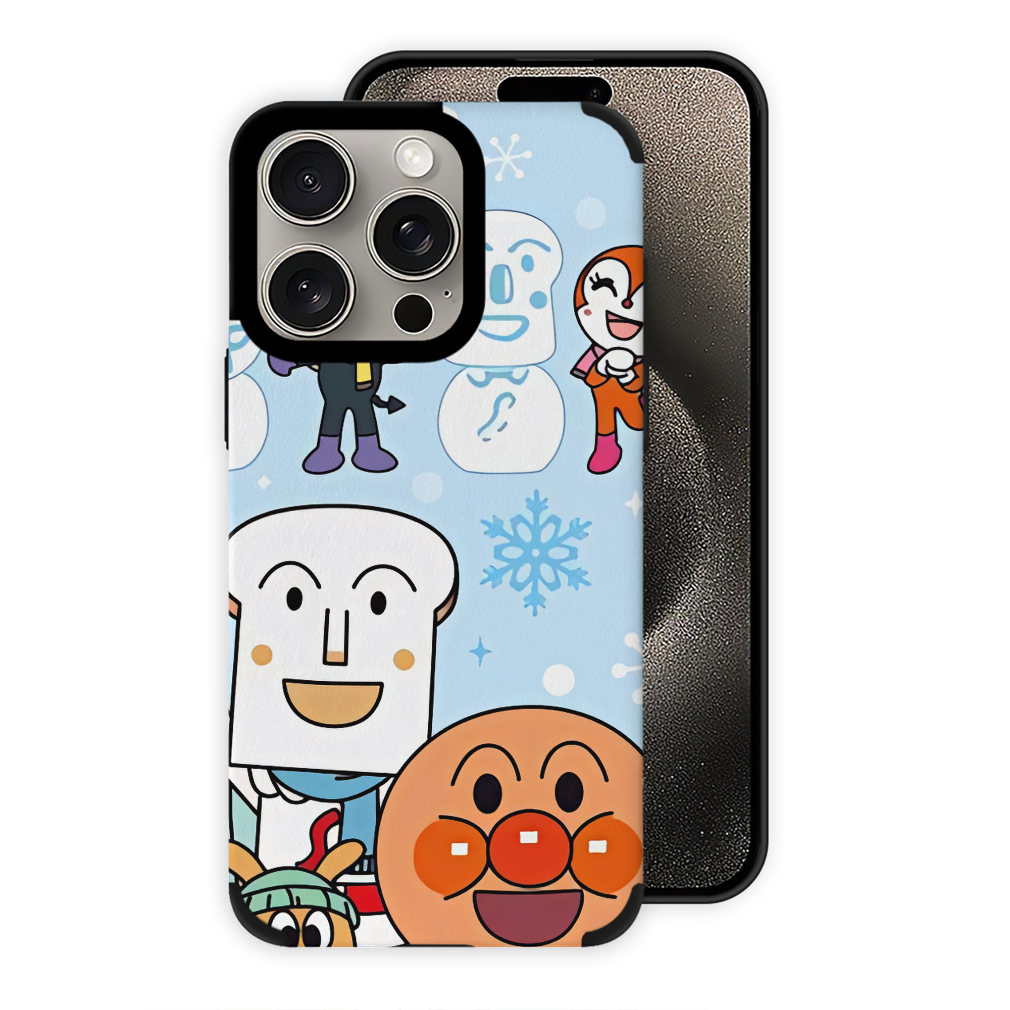 （画像用） アンパンマン Anpanman 【iPhone15ProMax対応】 PUレザー スマホケース 耐衝撃＆黄変防止