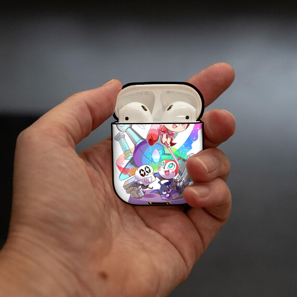 アンパンマン Anpanman AirPods 第2世代保護ケース ハードシェル ブラック 耐衝撃・防指紋・カラビナ付き