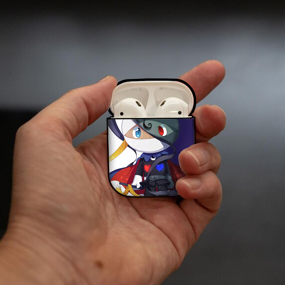 アンパンマン Anpanman AirPods 第2世代保護ケース ハードシェル ブラック 耐衝撃・防指紋・カラビナ付き