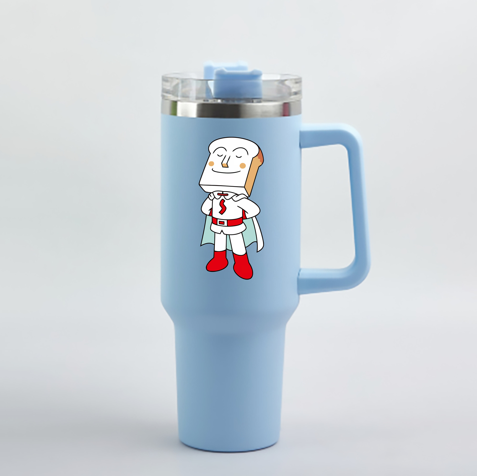 （画像用） アンパンマン Anpanman 1200mL車用タンブラー - クリスタルステッカー（プラスチックストロー付き）