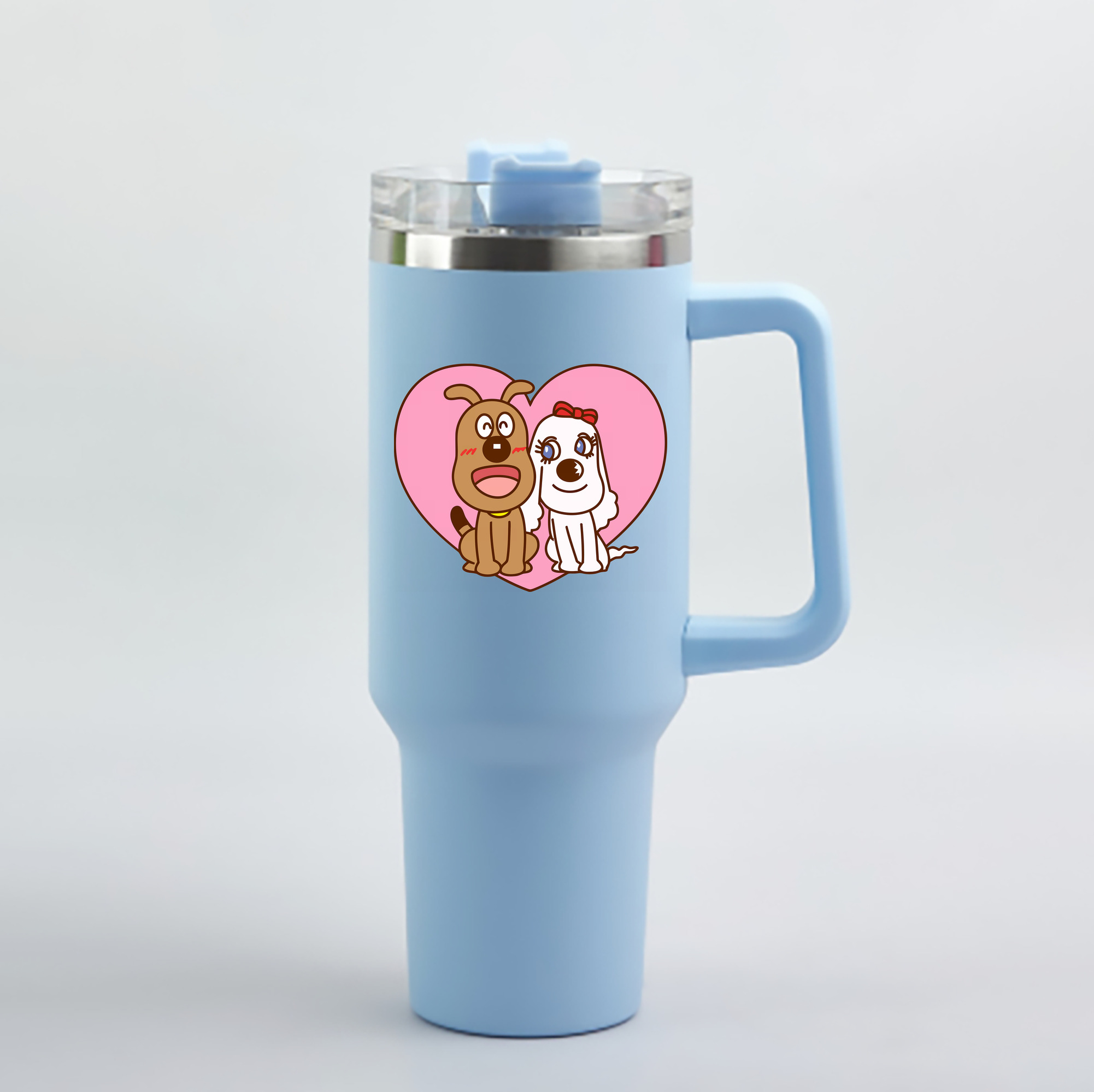 （画像用） アンパンマン Anpanman 1200mL車用タンブラー - クリスタルステッカー（プラスチックストロー付き）