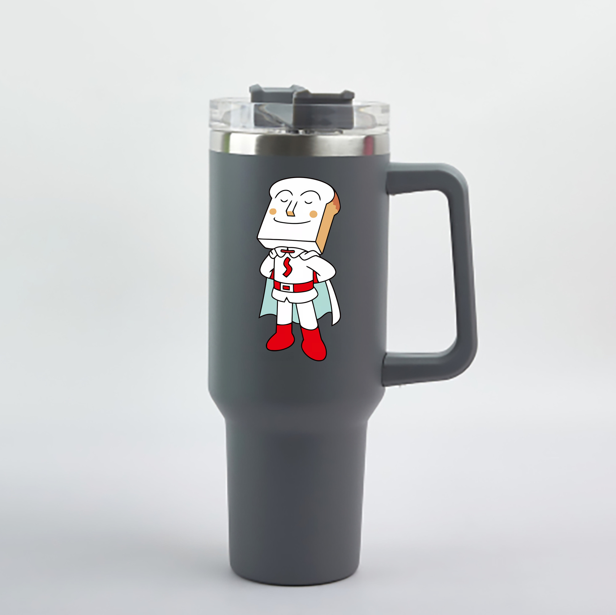 （画像用） アンパンマン Anpanman 1200mL車用タンブラー - クリスタルステッカー（プラスチックストロー付き）