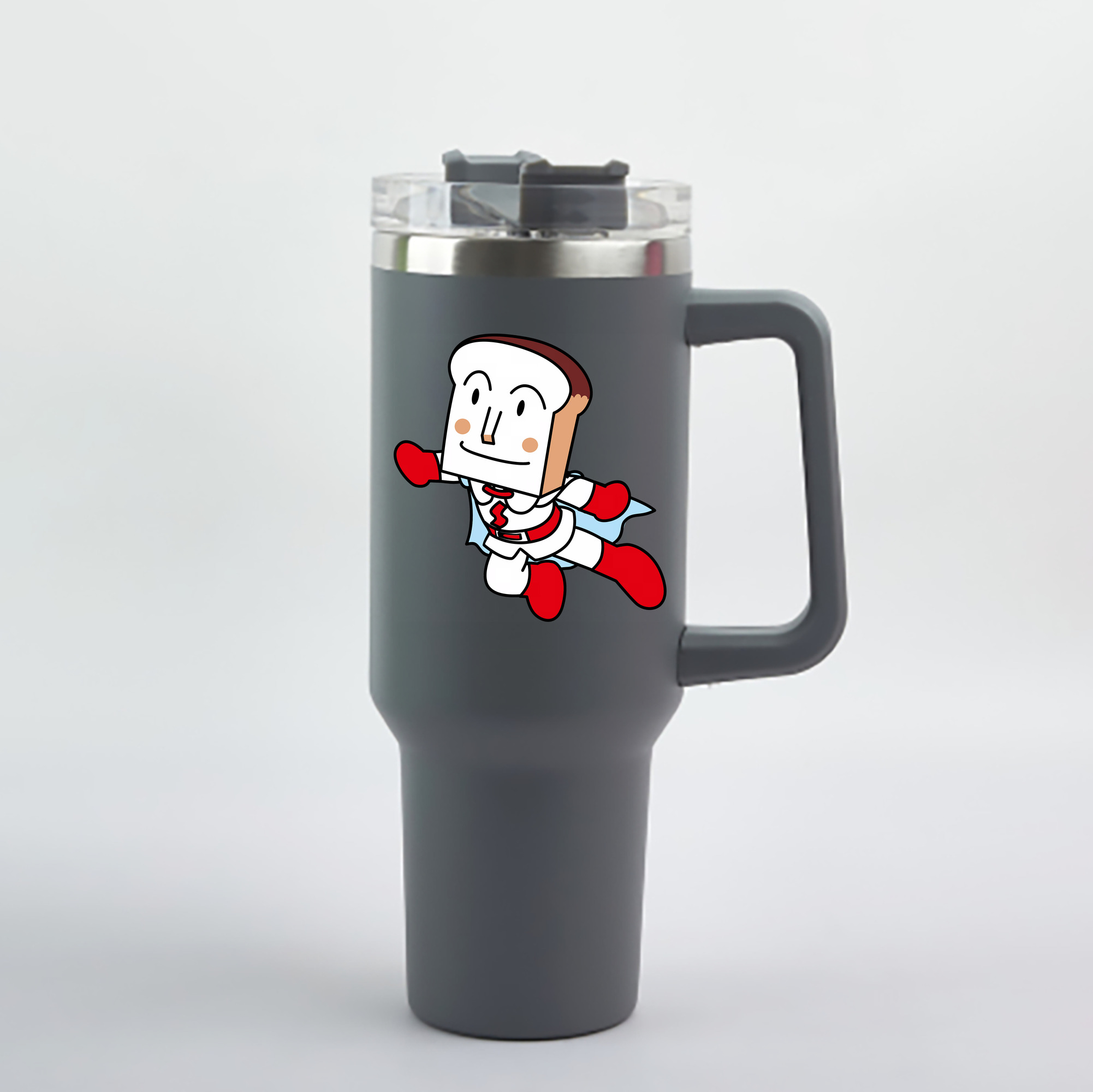 （画像用） アンパンマン Anpanman 1200mL車用タンブラー - クリスタルステッカー（プラスチックストロー付き）