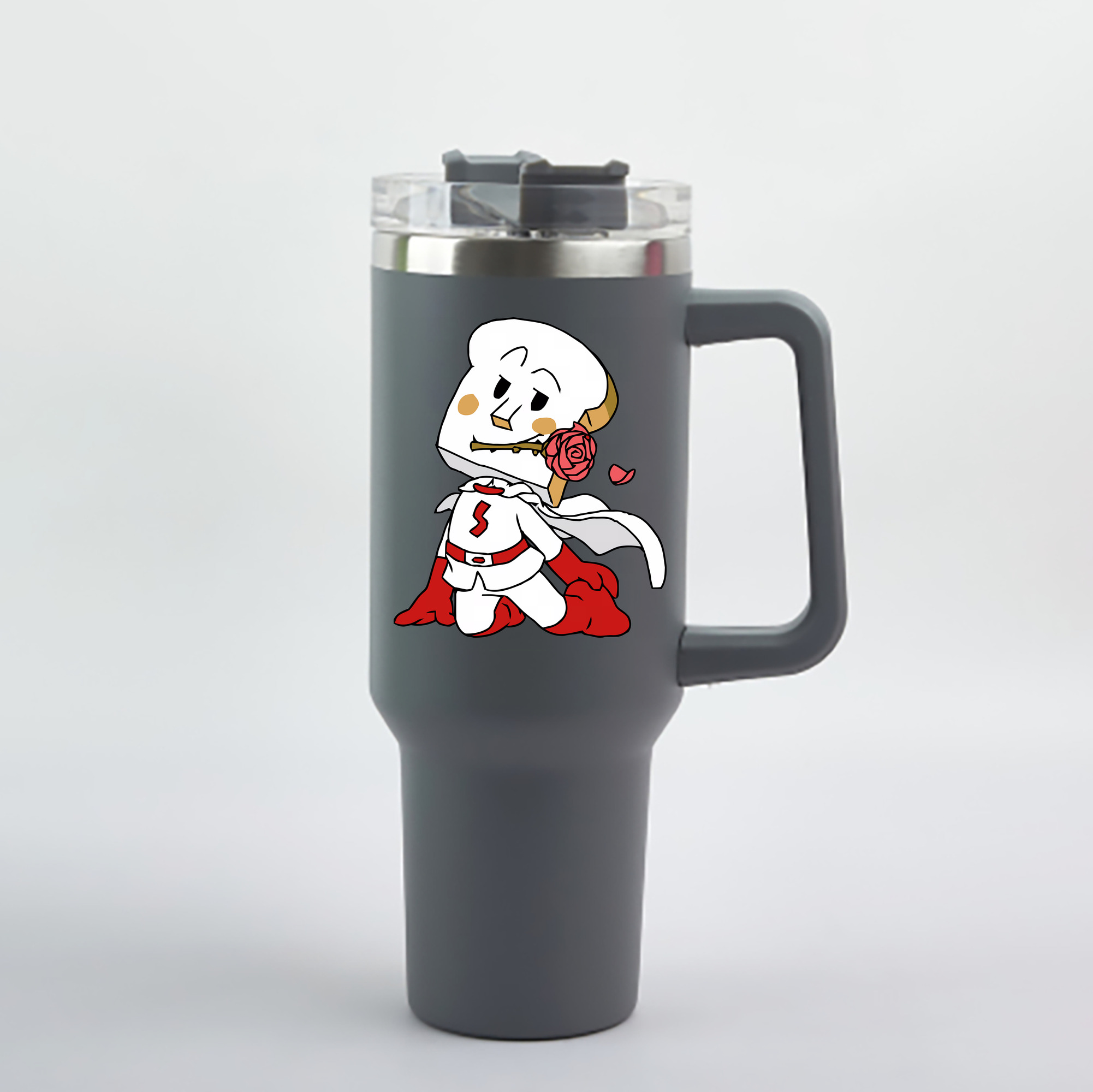 （画像用） アンパンマン Anpanman 1200mL車用タンブラー - クリスタルステッカー（プラスチックストロー付き）