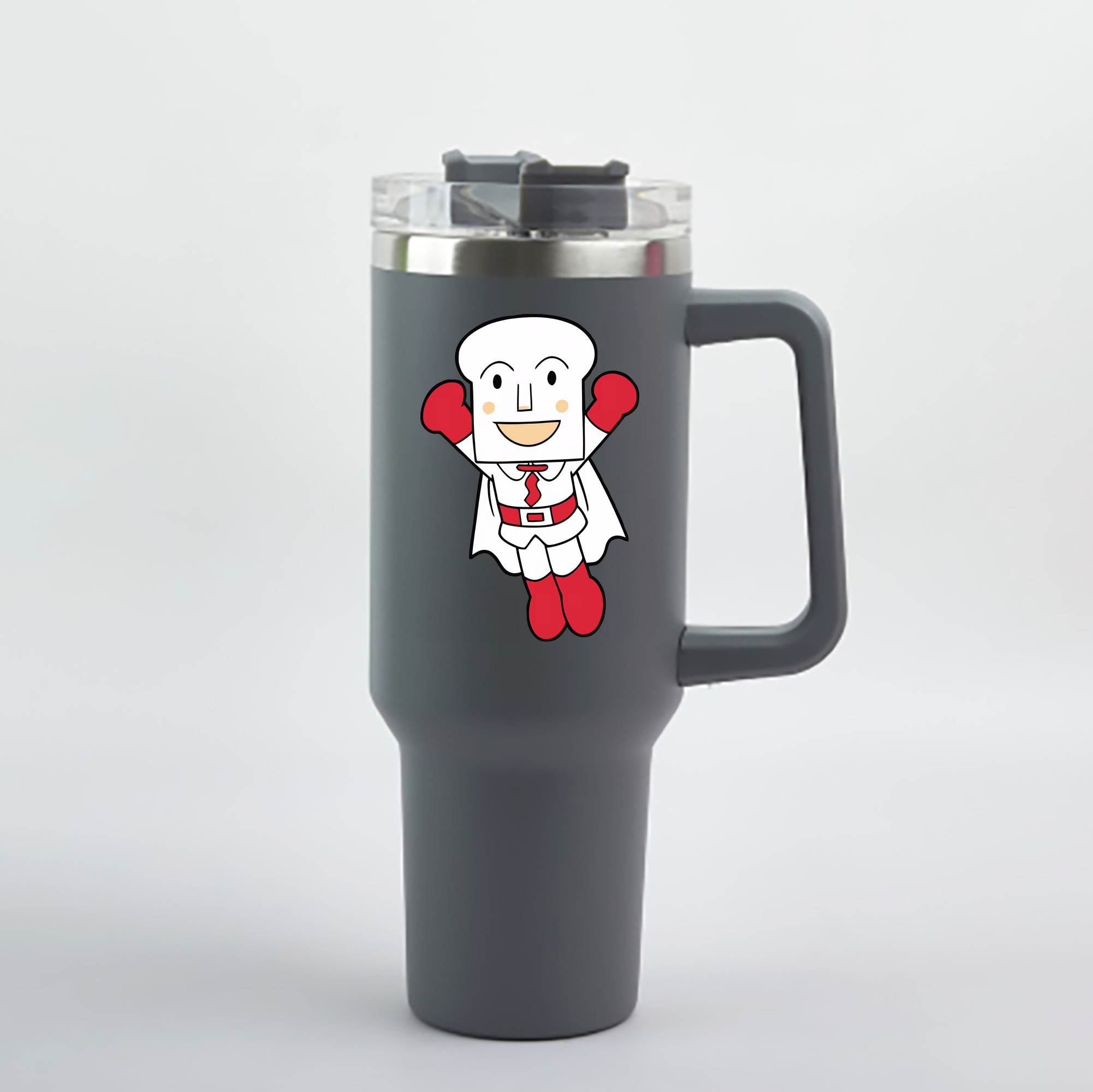 （画像用） アンパンマン Anpanman 1200mL車用タンブラー - クリスタルステッカー（プラスチックストロー付き）