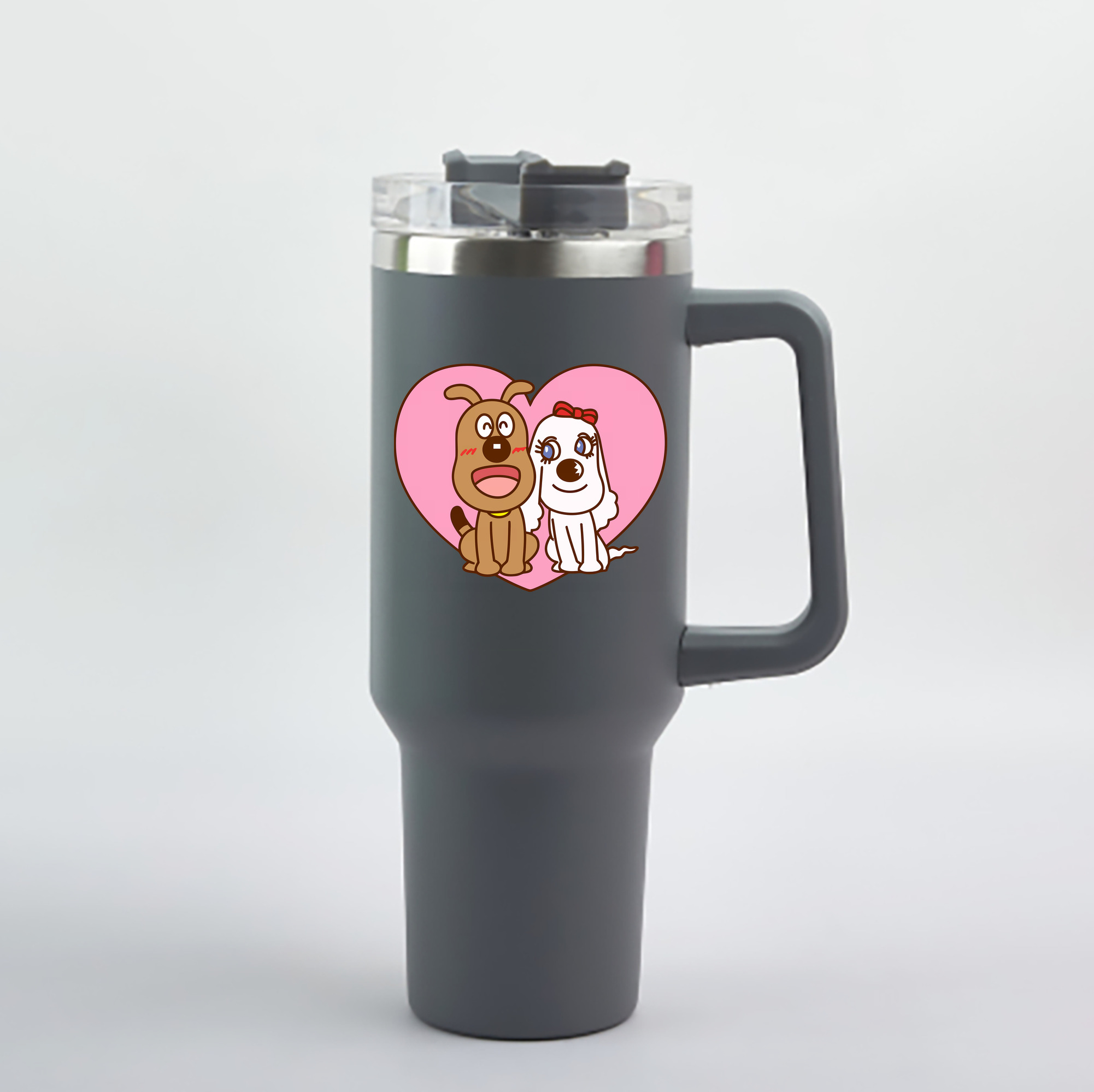 （画像用） アンパンマン Anpanman 1200mL車用タンブラー - クリスタルステッカー（プラスチックストロー付き）