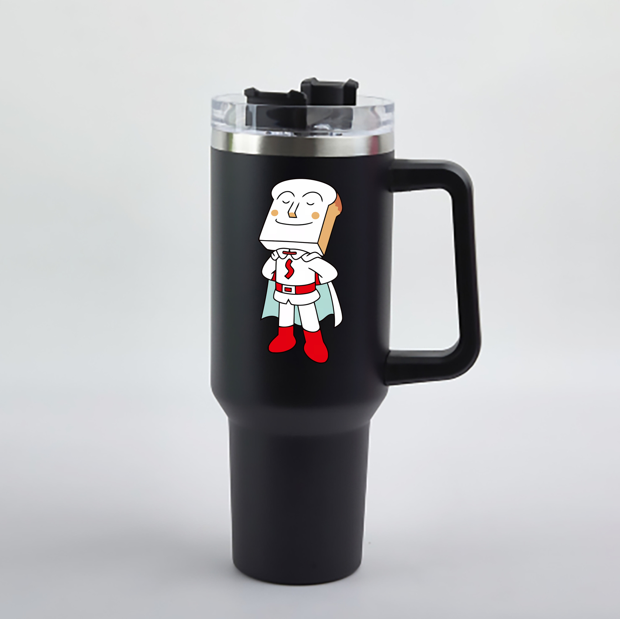 （画像用） アンパンマン Anpanman 1200mL車用タンブラー - クリスタルステッカー（プラスチックストロー付き）