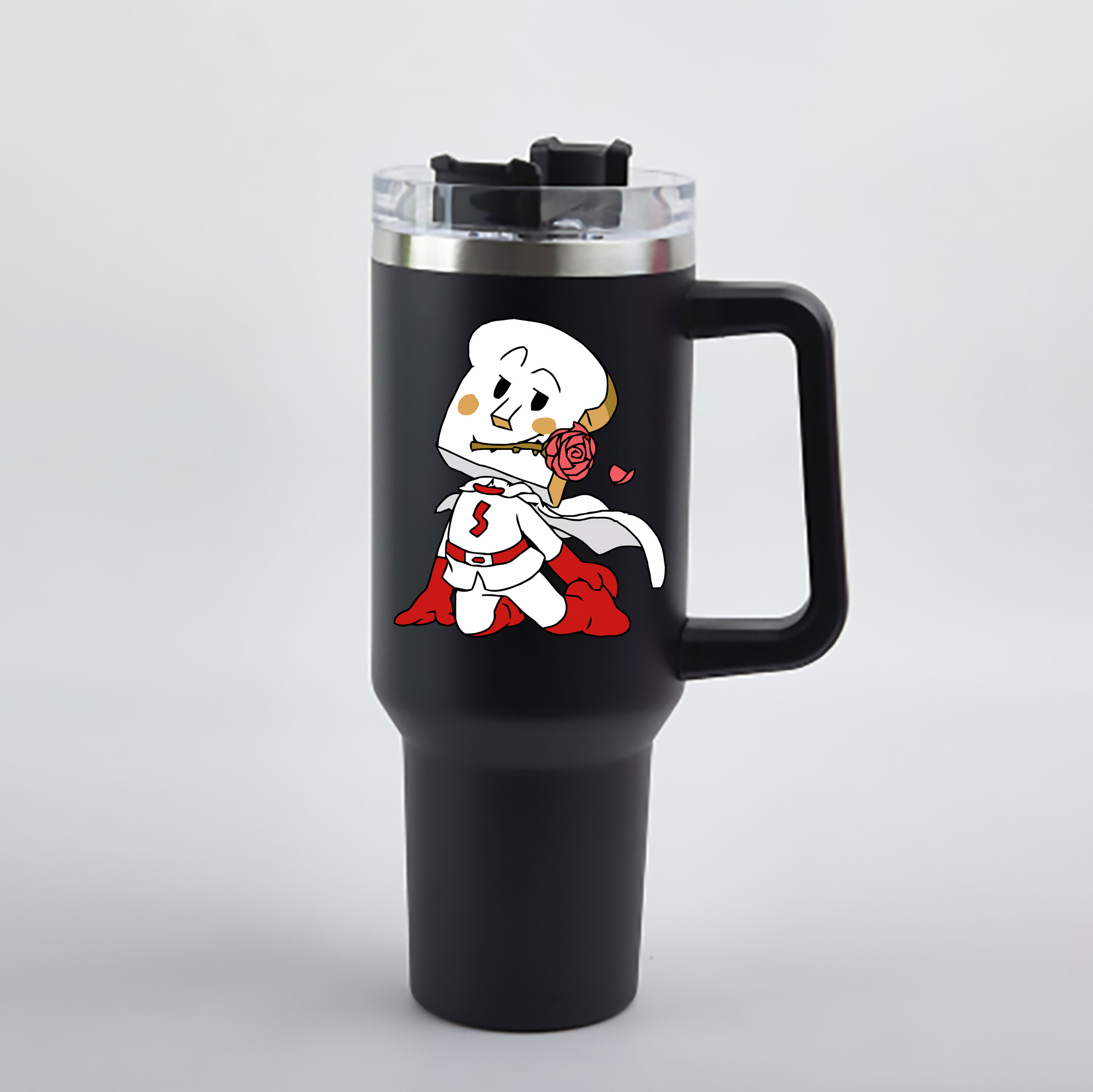 （画像用） アンパンマン Anpanman 1200mL車用タンブラー - クリスタルステッカー（プラスチックストロー付き）
