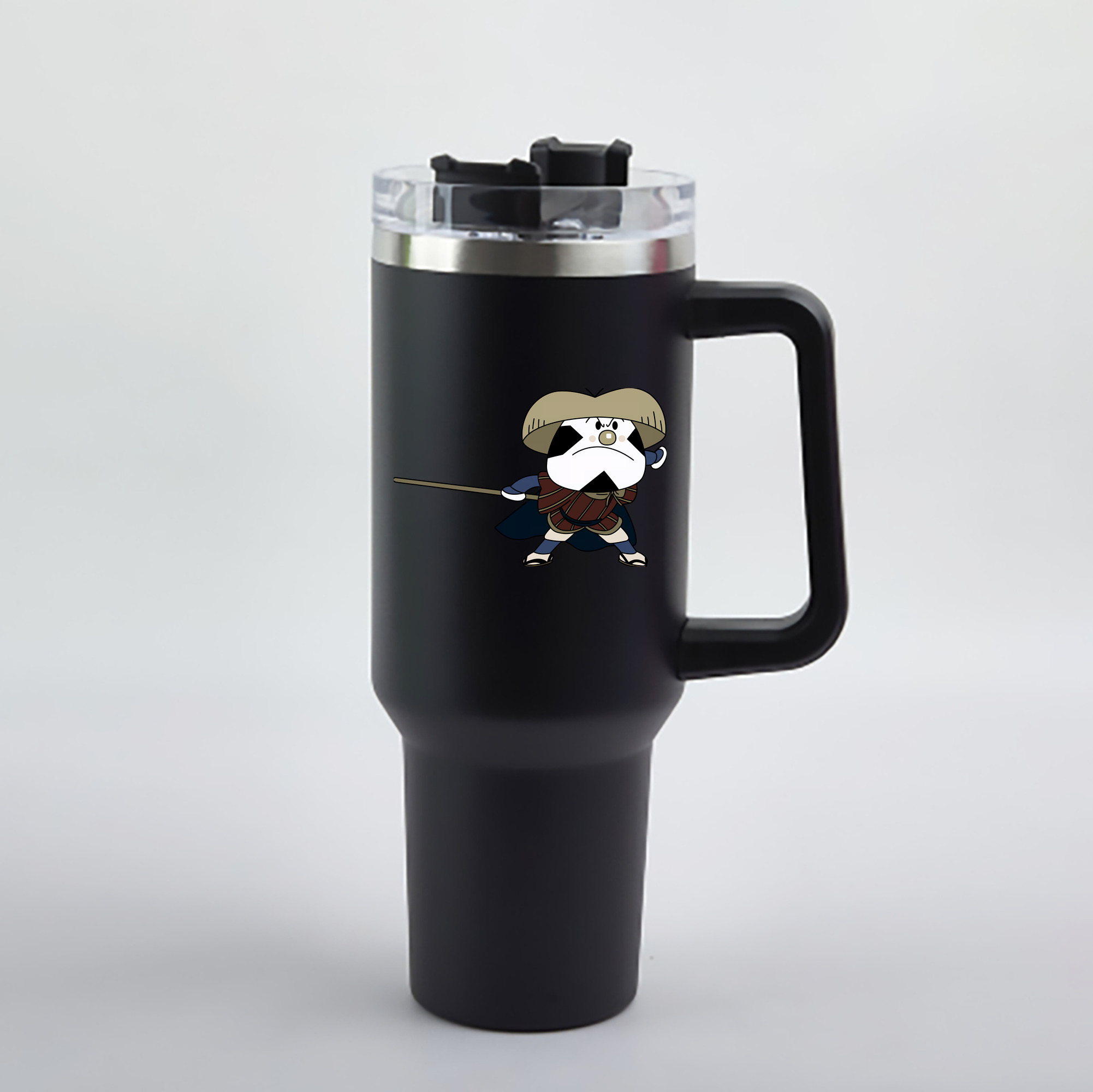 （画像用） アンパンマン Anpanman 1200mL車用タンブラー - クリスタルステッカー（プラスチックストロー付き）