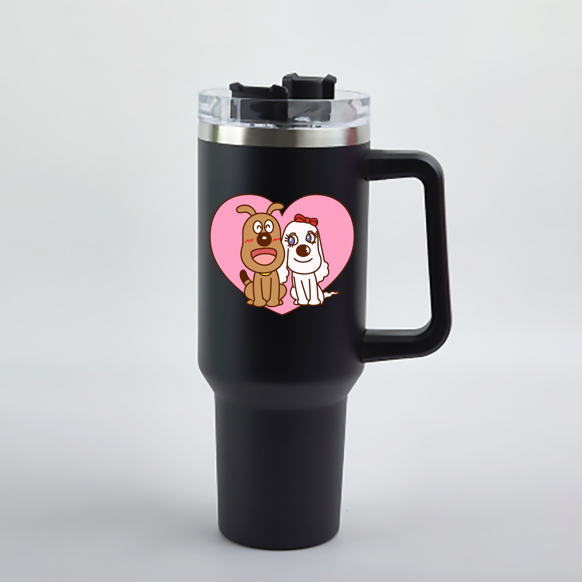 （画像用） アンパンマン Anpanman 1200mL車用タンブラー - クリスタルステッカー（プラスチックストロー付き）