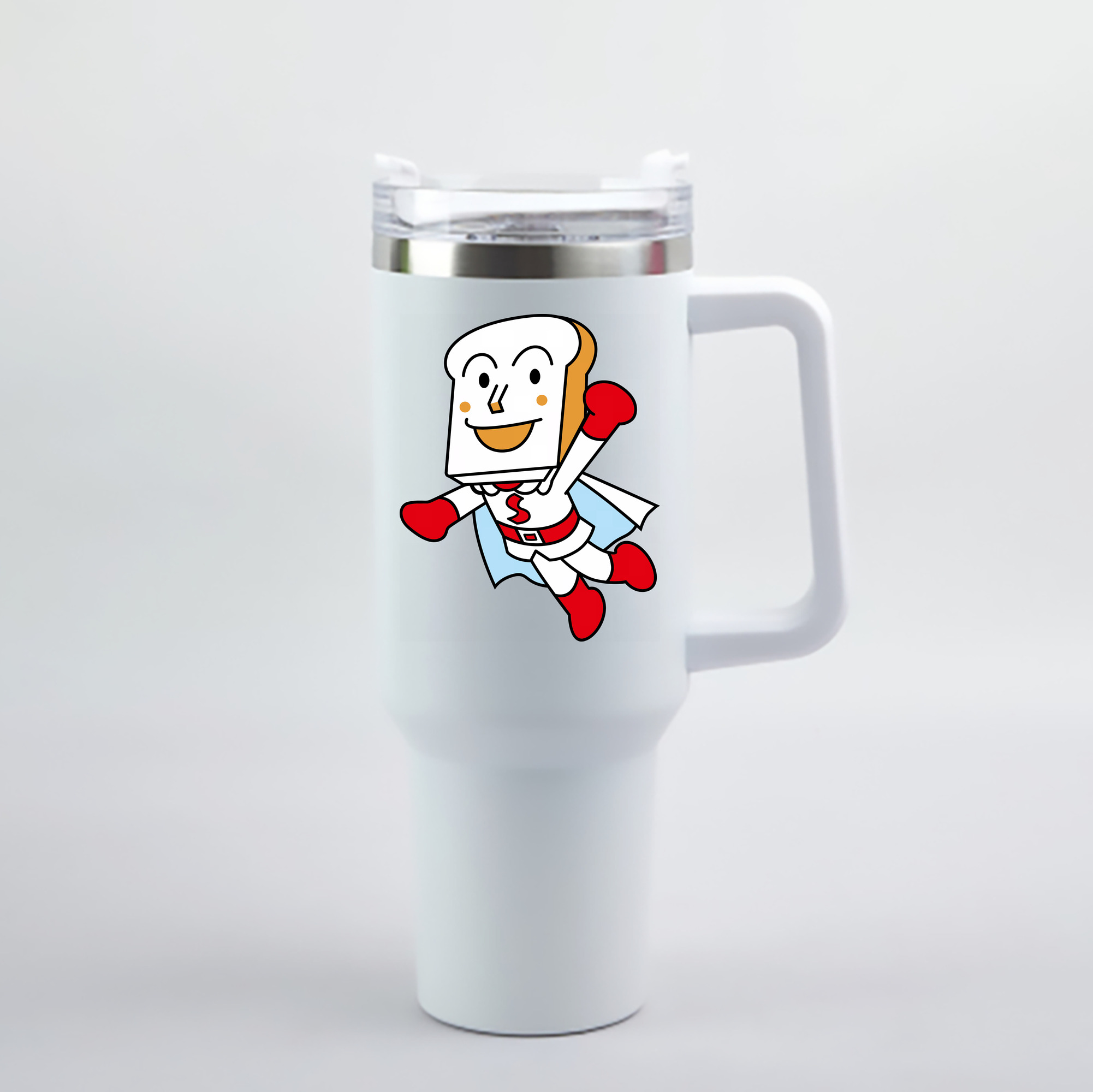 （画像用） アンパンマン Anpanman 1200mL車用タンブラー - クリスタルステッカー（プラスチックストロー付き）