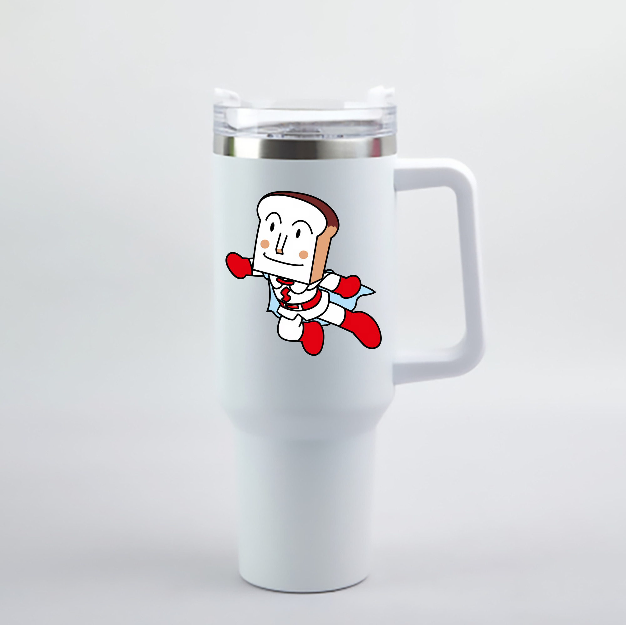 （画像用） アンパンマン Anpanman 1200mL車用タンブラー - クリスタルステッカー（プラスチックストロー付き）