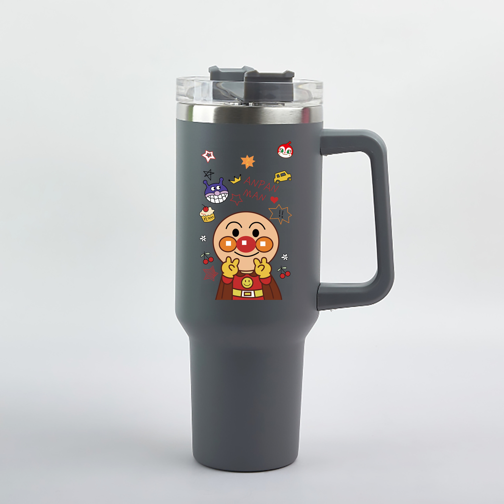 （画像用） アンパンマン Anpanman 1200mL車用タンブラー（カラープリント）