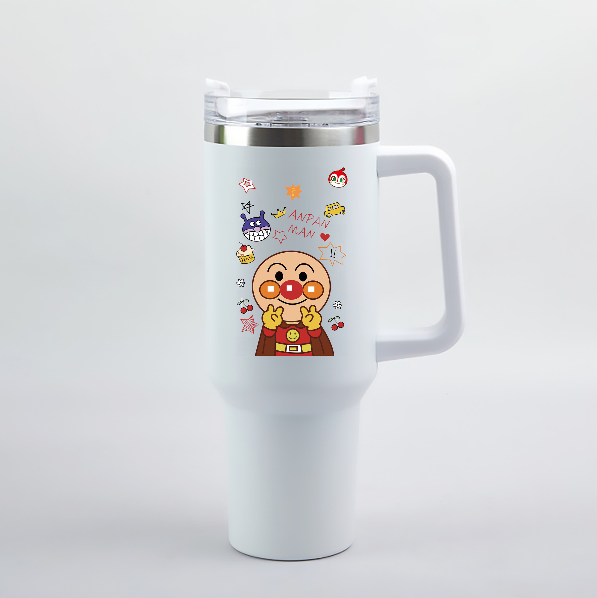 （画像用） アンパンマン Anpanman 1200mL車用タンブラー（カラープリント）