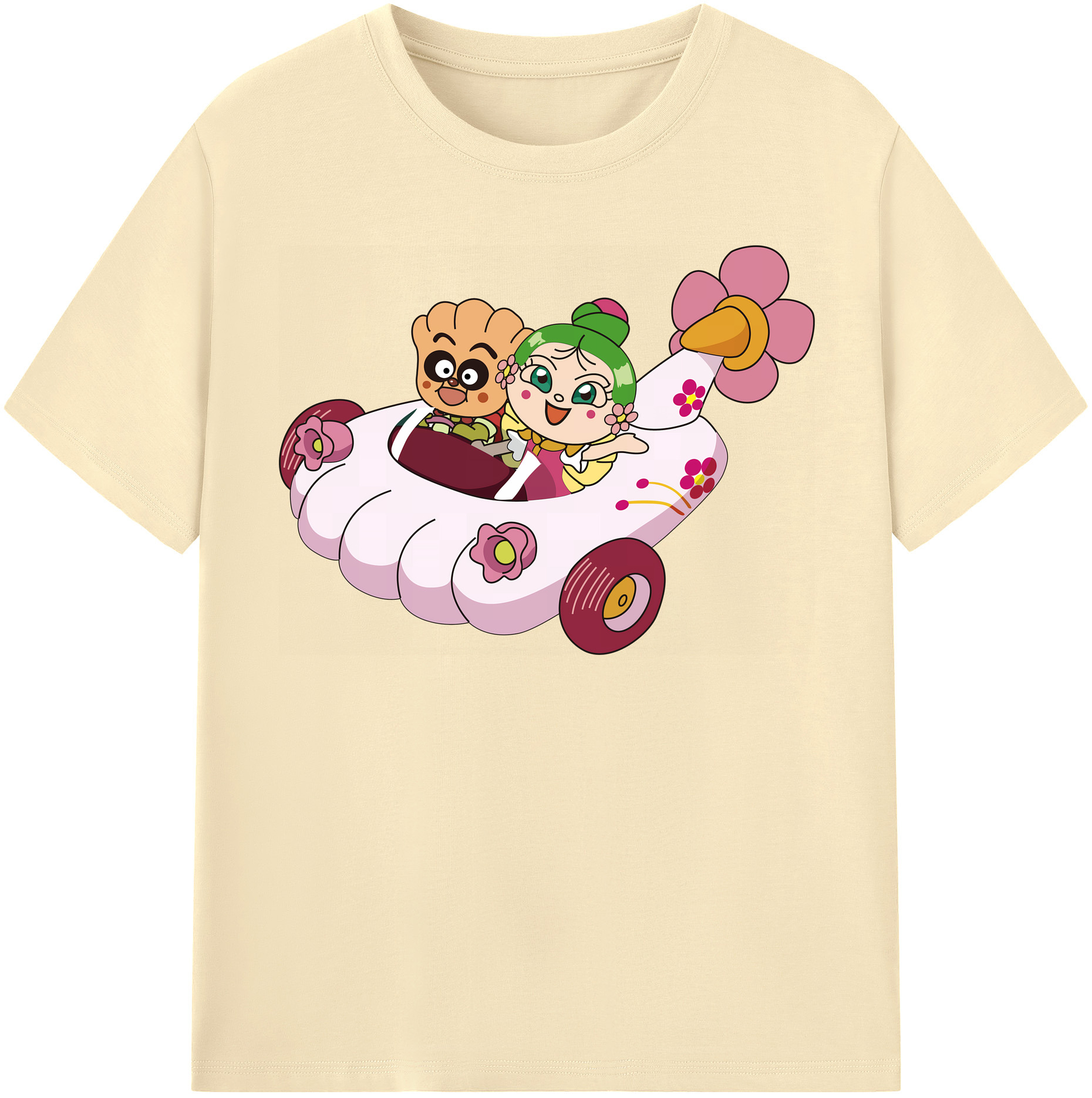 （画像用） アンパンマン Anpanman 綿100％半袖Tシャツ（フロントプリント）