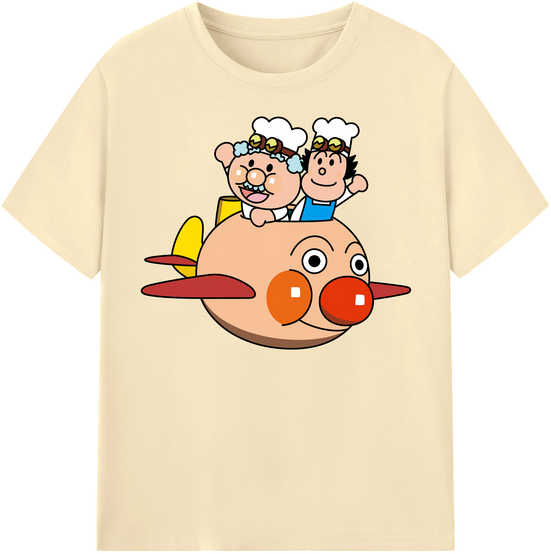 （画像用） アンパンマン Anpanman 綿100％半袖Tシャツ（フロントプリント）