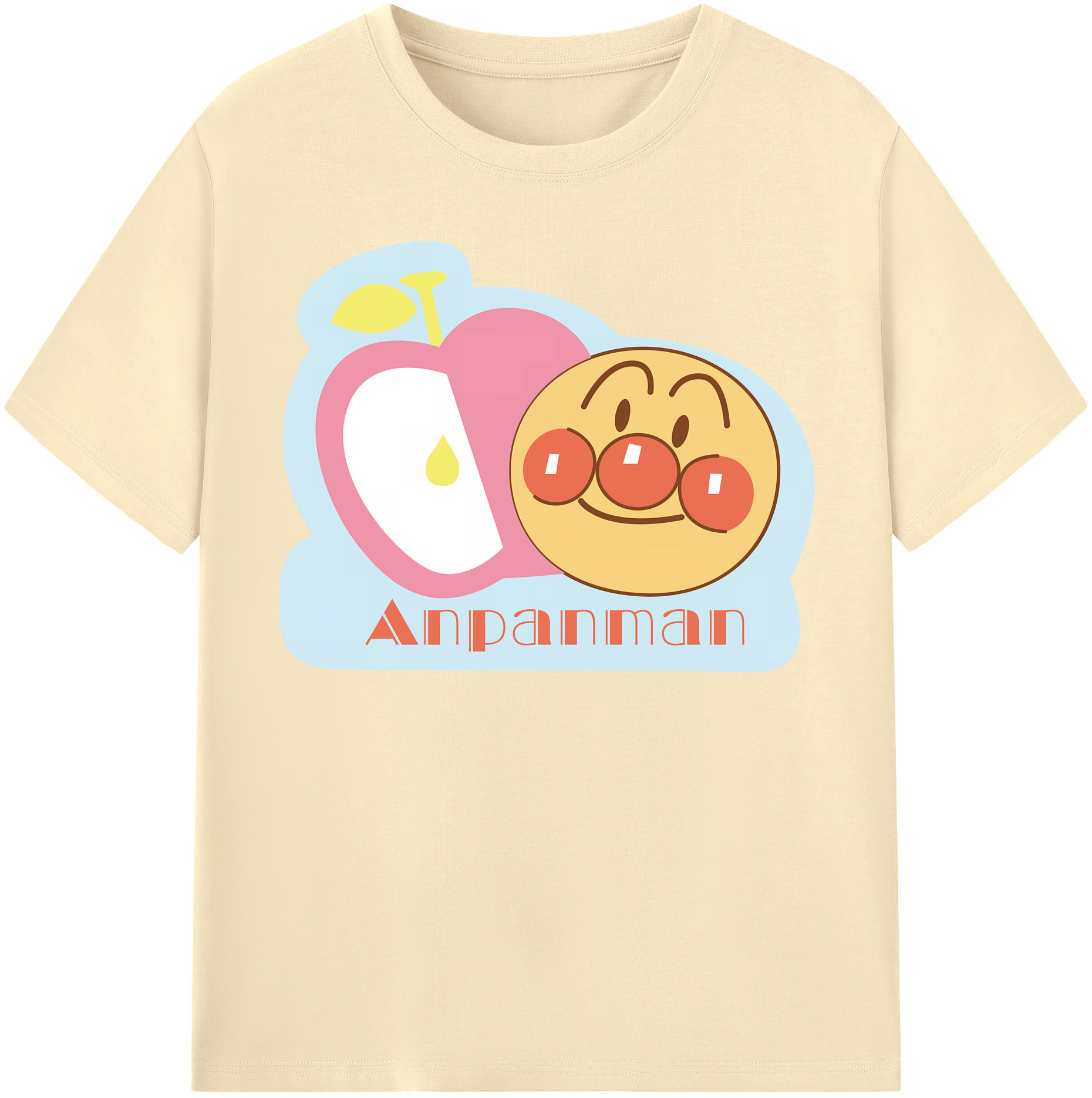 （画像用） アンパンマン Anpanman 綿100％半袖Tシャツ（フロントプリント）