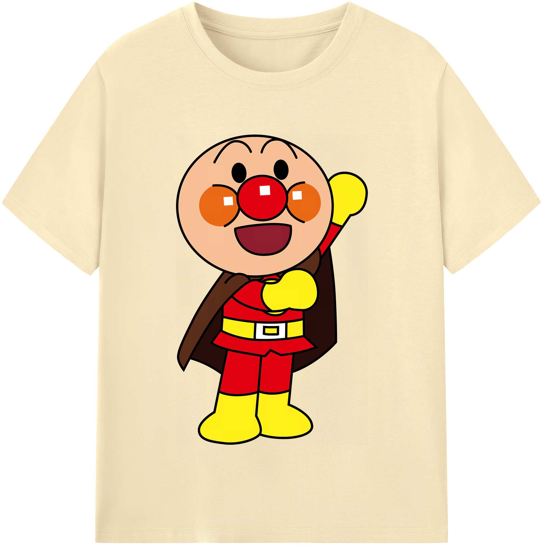 （画像用） アンパンマン Anpanman 綿100％半袖Tシャツ（フロントプリント）
