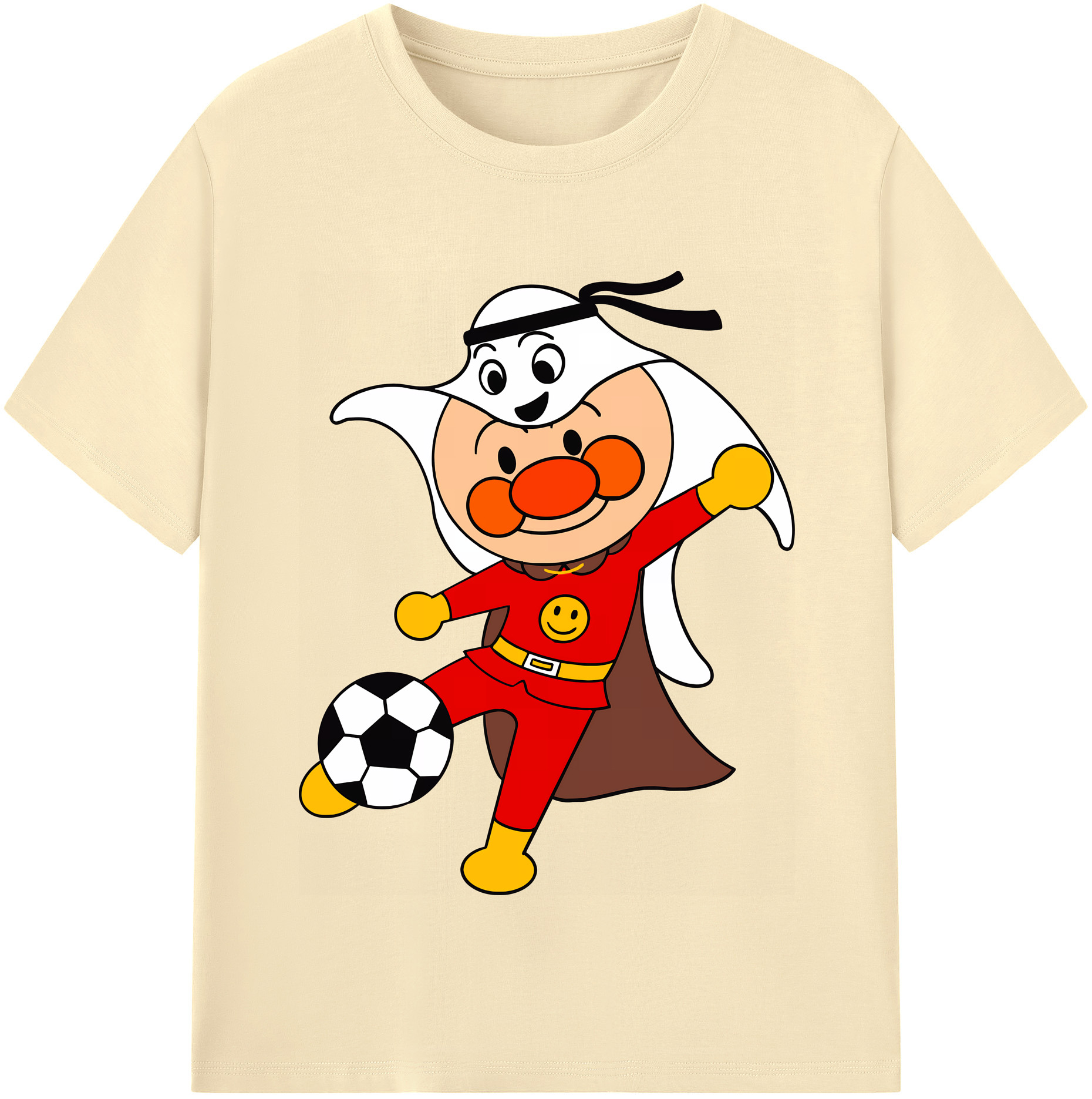 （画像用） アンパンマン Anpanman 綿100％半袖Tシャツ（フロントプリント）