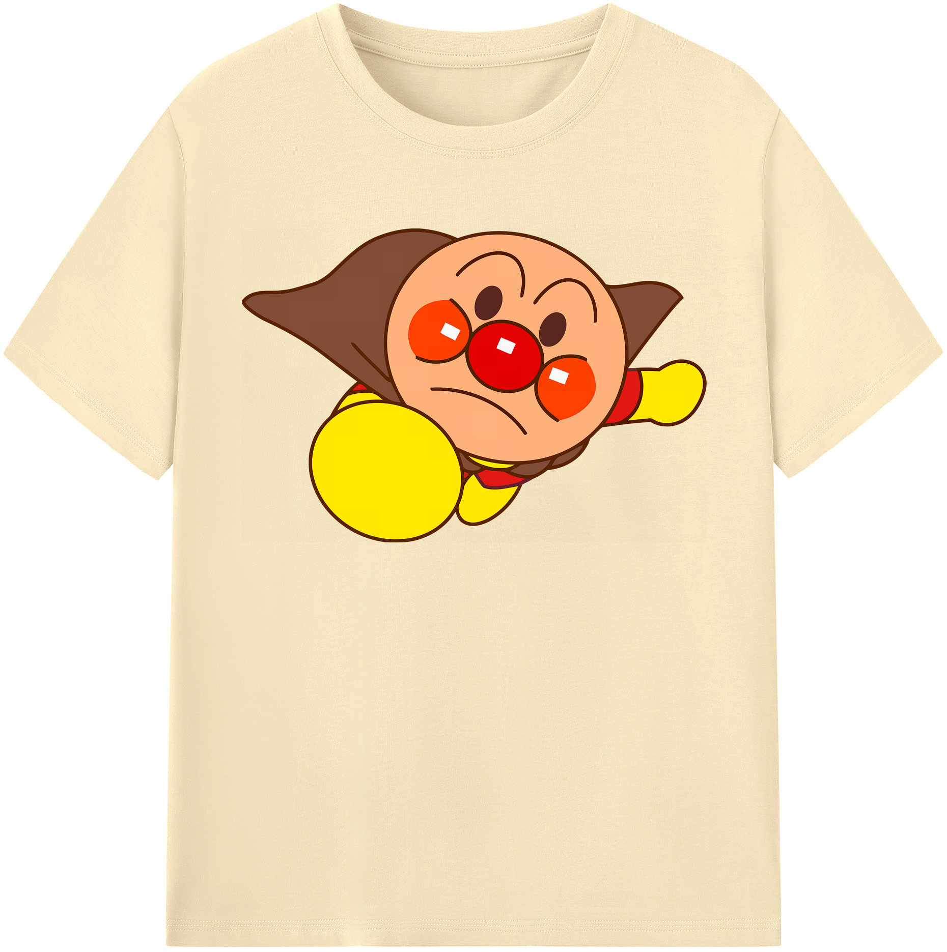 （画像用） アンパンマン Anpanman 綿100％半袖Tシャツ（フロントプリント）