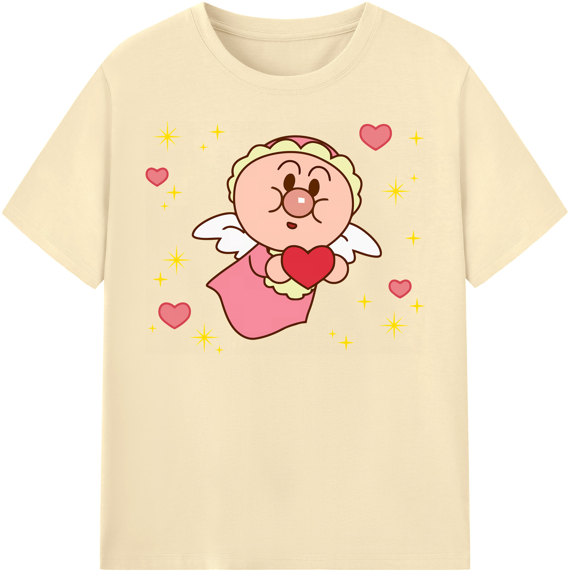 （画像用） アンパンマン Anpanman 綿100％半袖Tシャツ（フロントプリント）