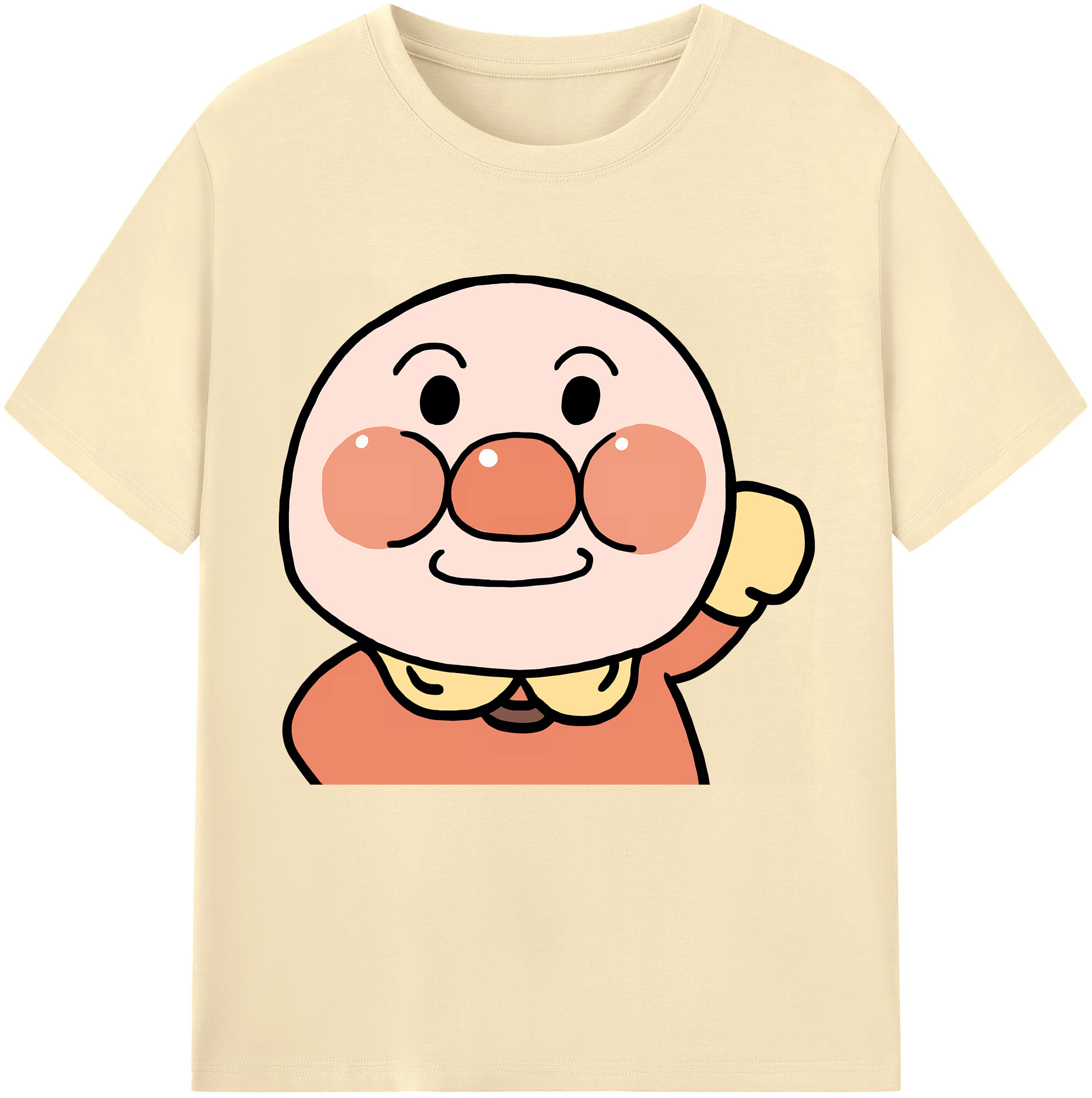 （画像用） アンパンマン Anpanman 綿100％半袖Tシャツ（フロントプリント）