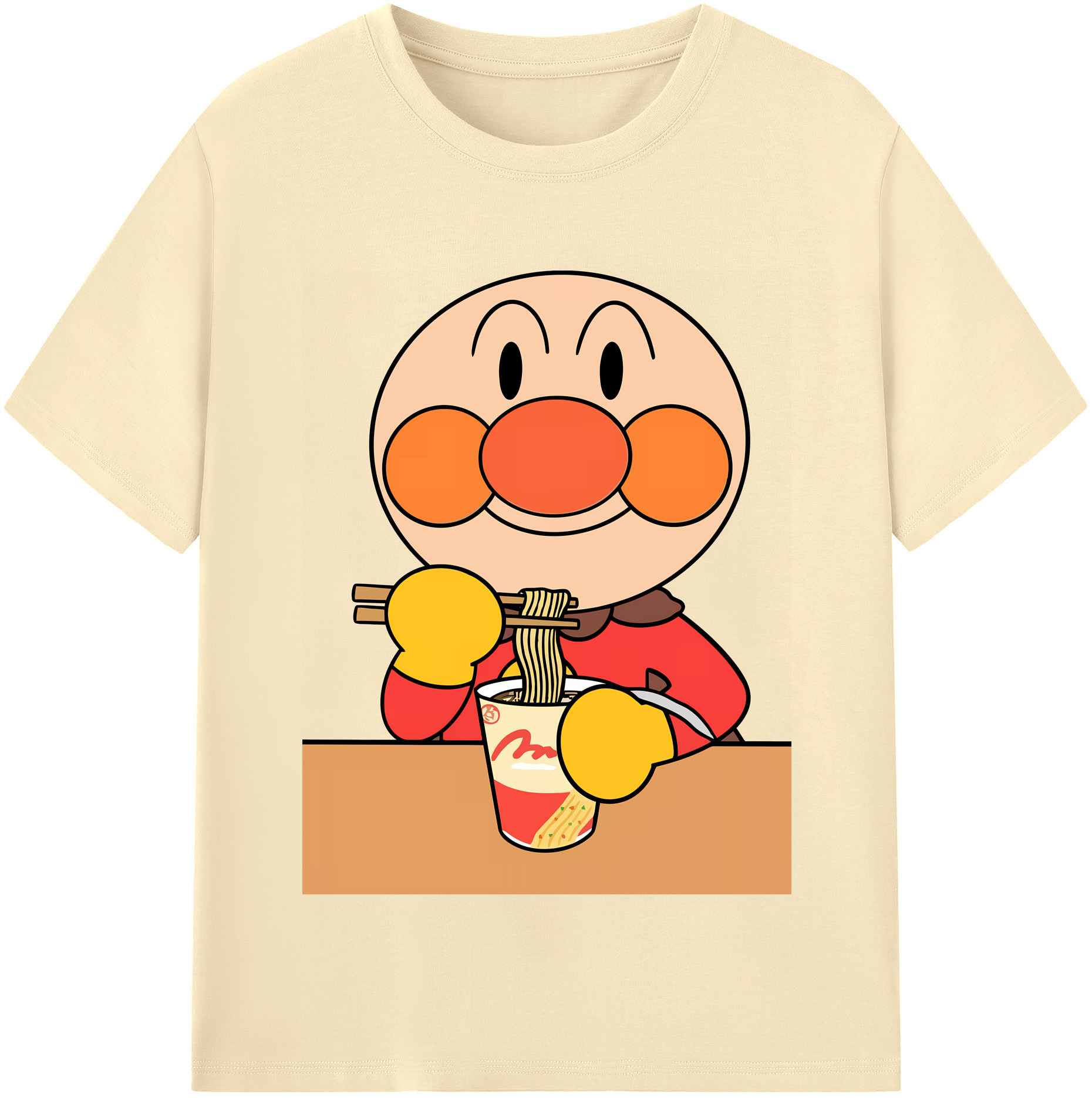 （画像用） アンパンマン Anpanman 綿100％半袖Tシャツ（フロントプリント）