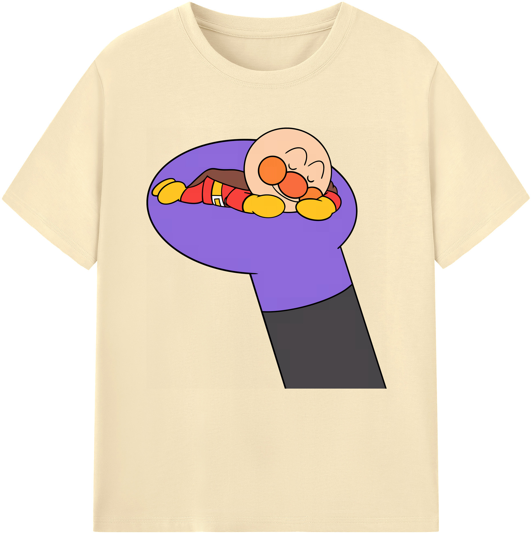 （画像用） アンパンマン Anpanman 綿100％半袖Tシャツ（フロントプリント）