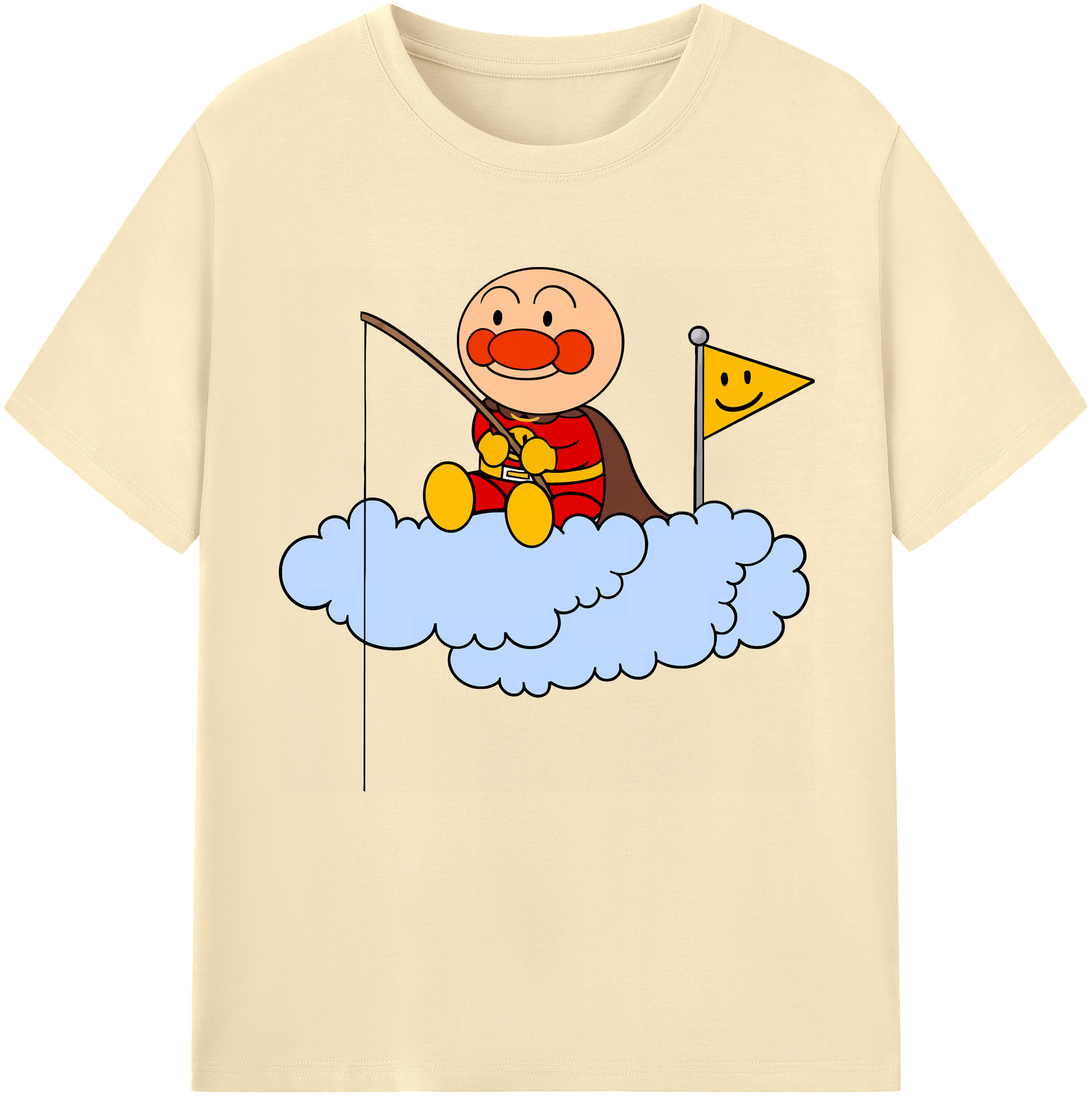 （画像用） アンパンマン Anpanman 綿100％半袖Tシャツ（フロントプリント）
