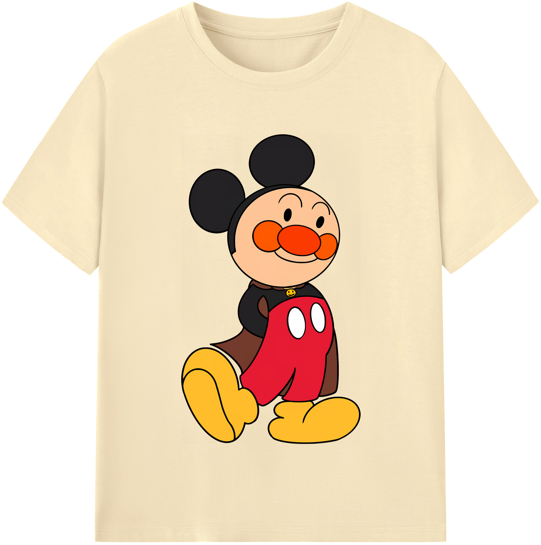 （画像用） アンパンマン Anpanman 綿100％半袖Tシャツ（フロントプリント）