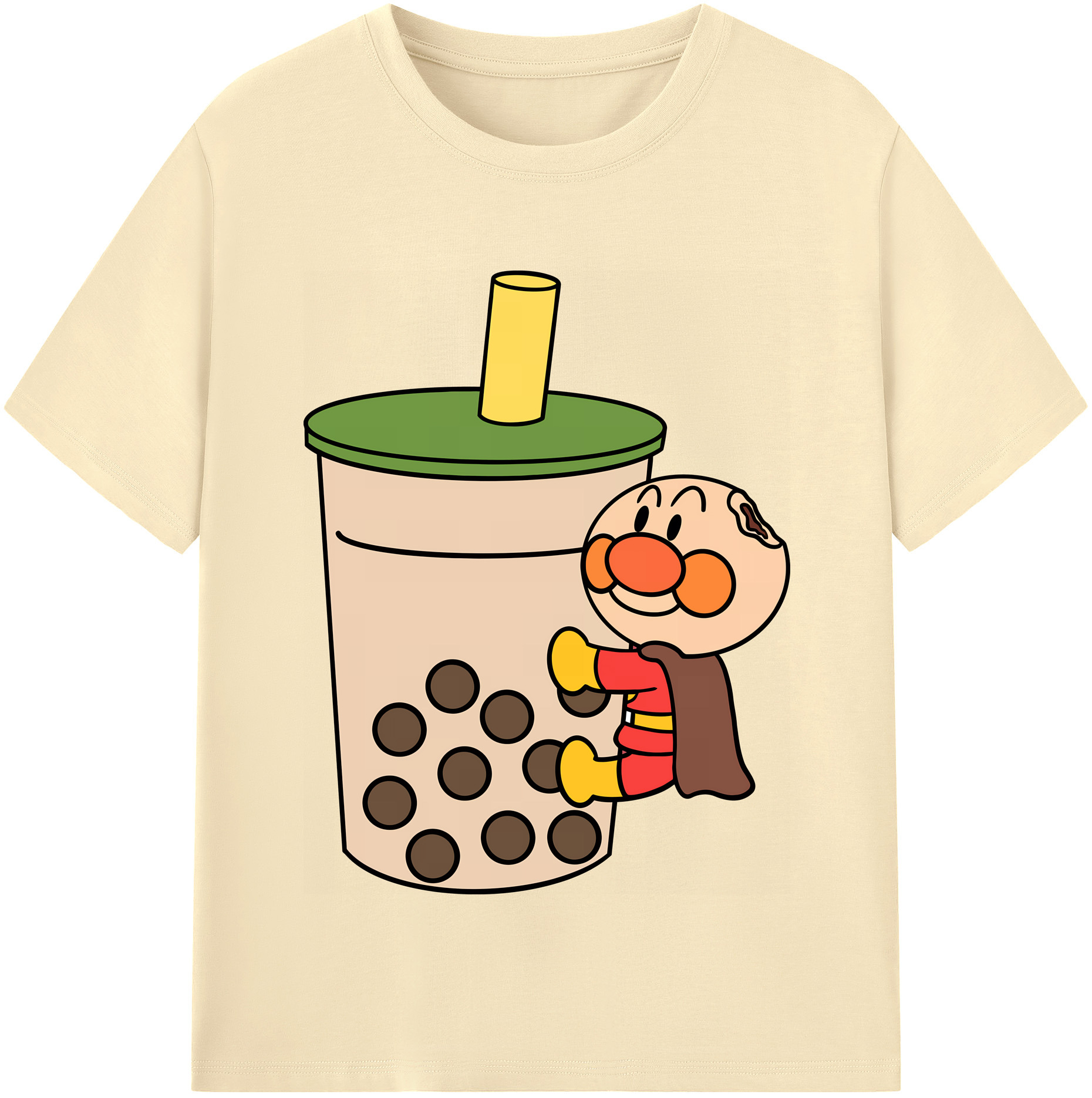 （画像用） アンパンマン Anpanman 綿100％半袖Tシャツ（フロントプリント）