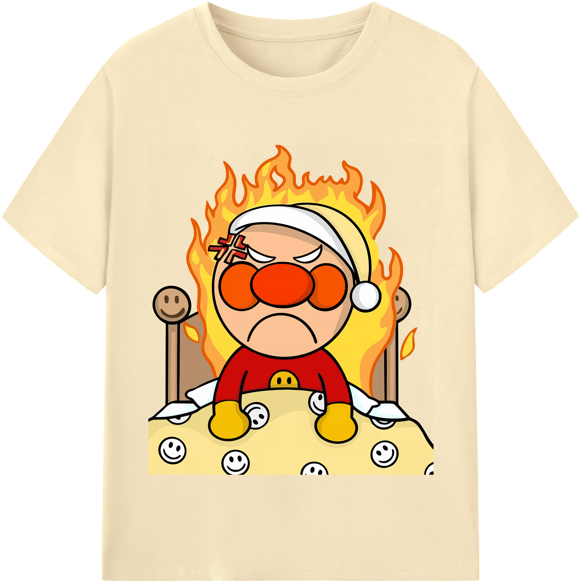 （画像用） アンパンマン Anpanman 綿100％半袖Tシャツ（フロントプリント）