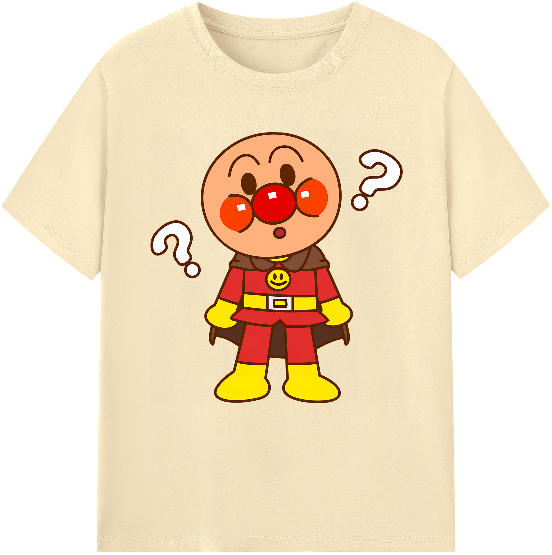 （画像用） アンパンマン Anpanman 綿100％半袖Tシャツ（フロントプリント）