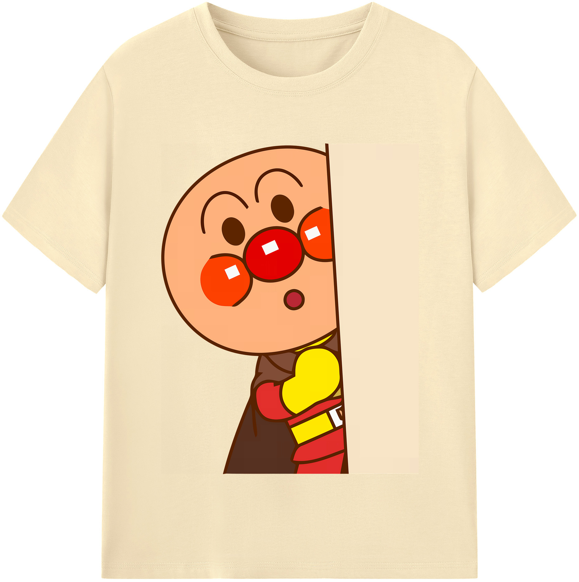 （画像用） アンパンマン Anpanman 綿100％半袖Tシャツ（フロントプリント）