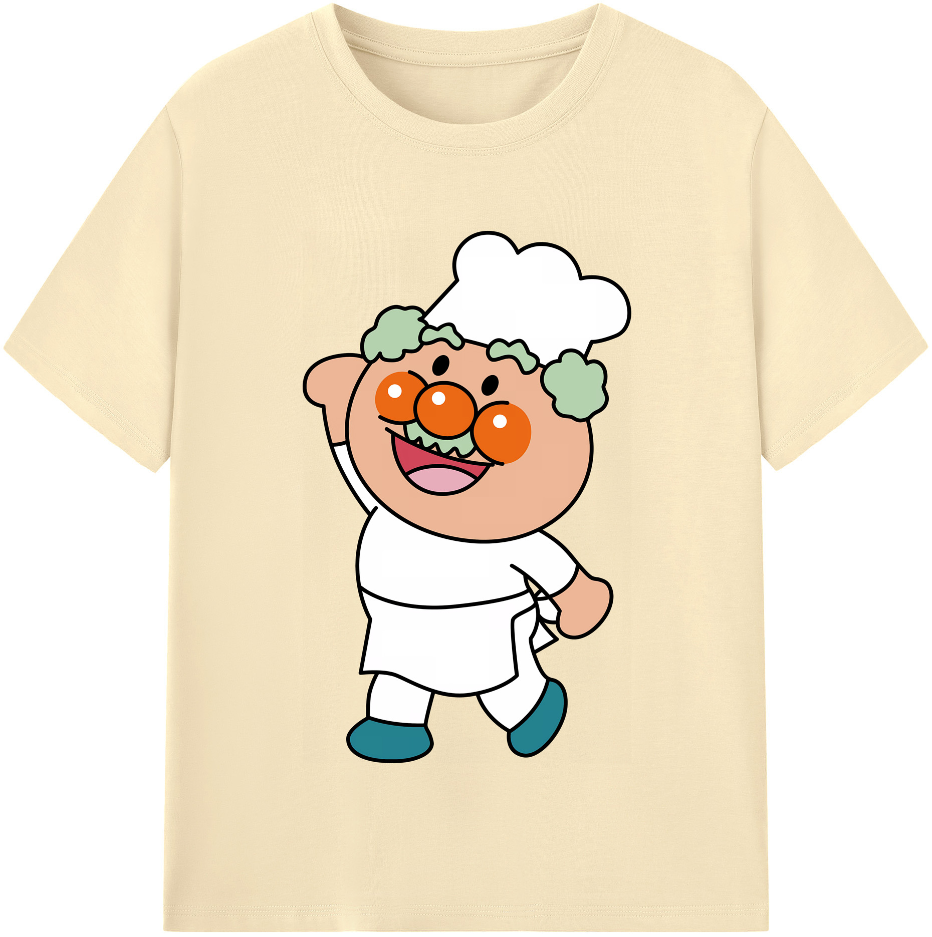 （画像用） アンパンマン Anpanman 綿100％半袖Tシャツ（フロントプリント）