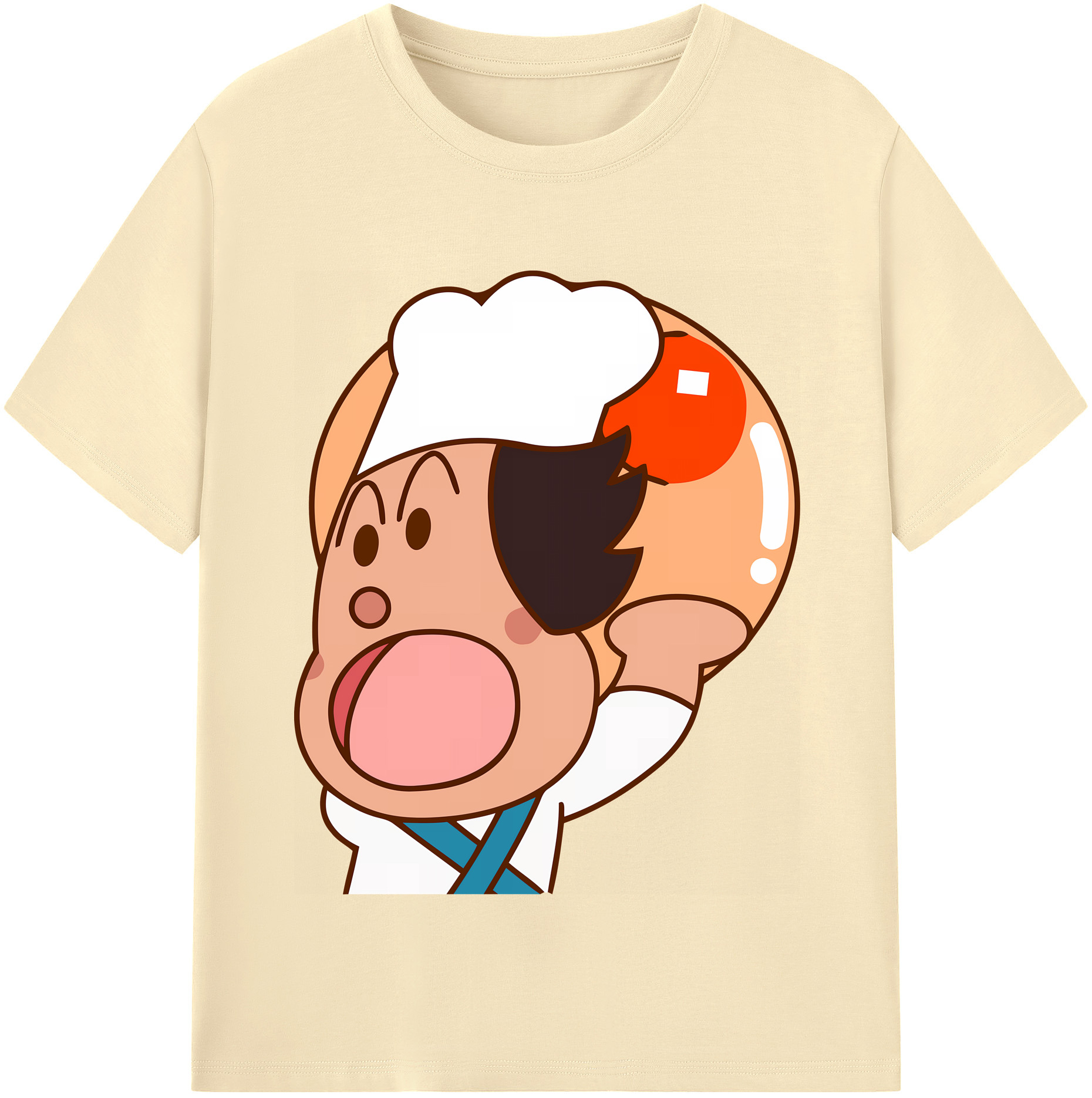 （画像用） アンパンマン Anpanman 綿100％半袖Tシャツ（フロントプリント）