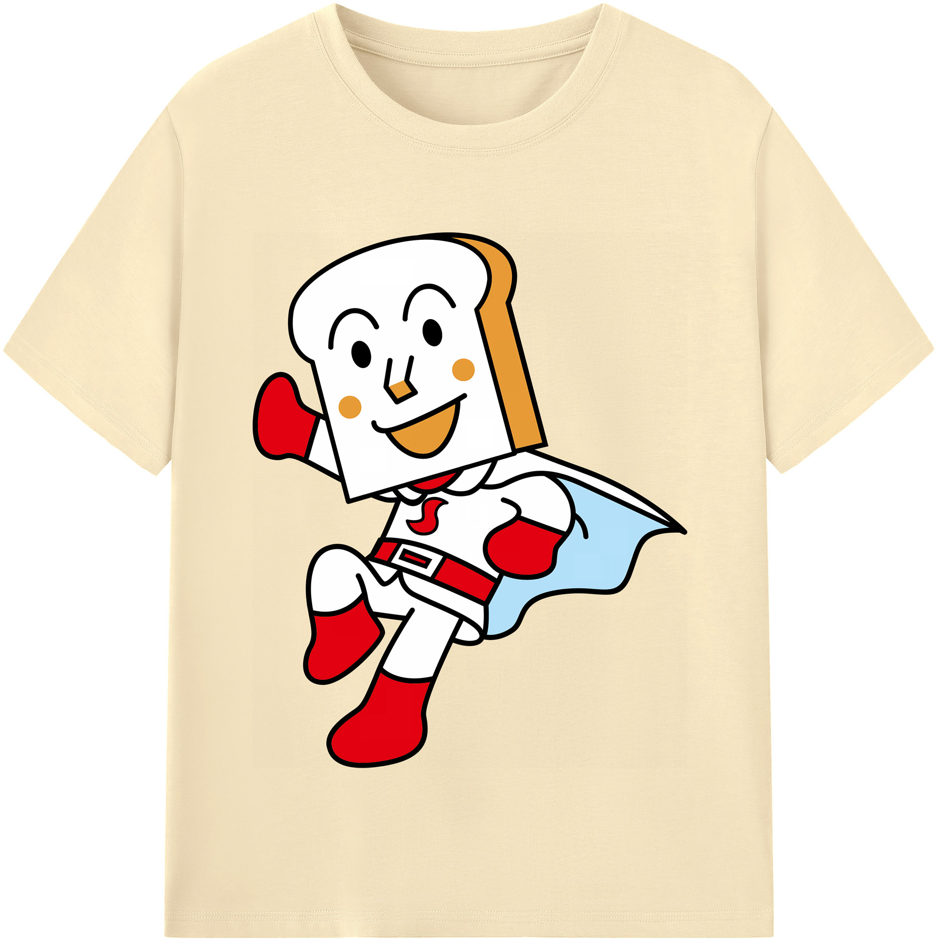 （画像用） アンパンマン Anpanman 綿100％半袖Tシャツ（フロントプリント）