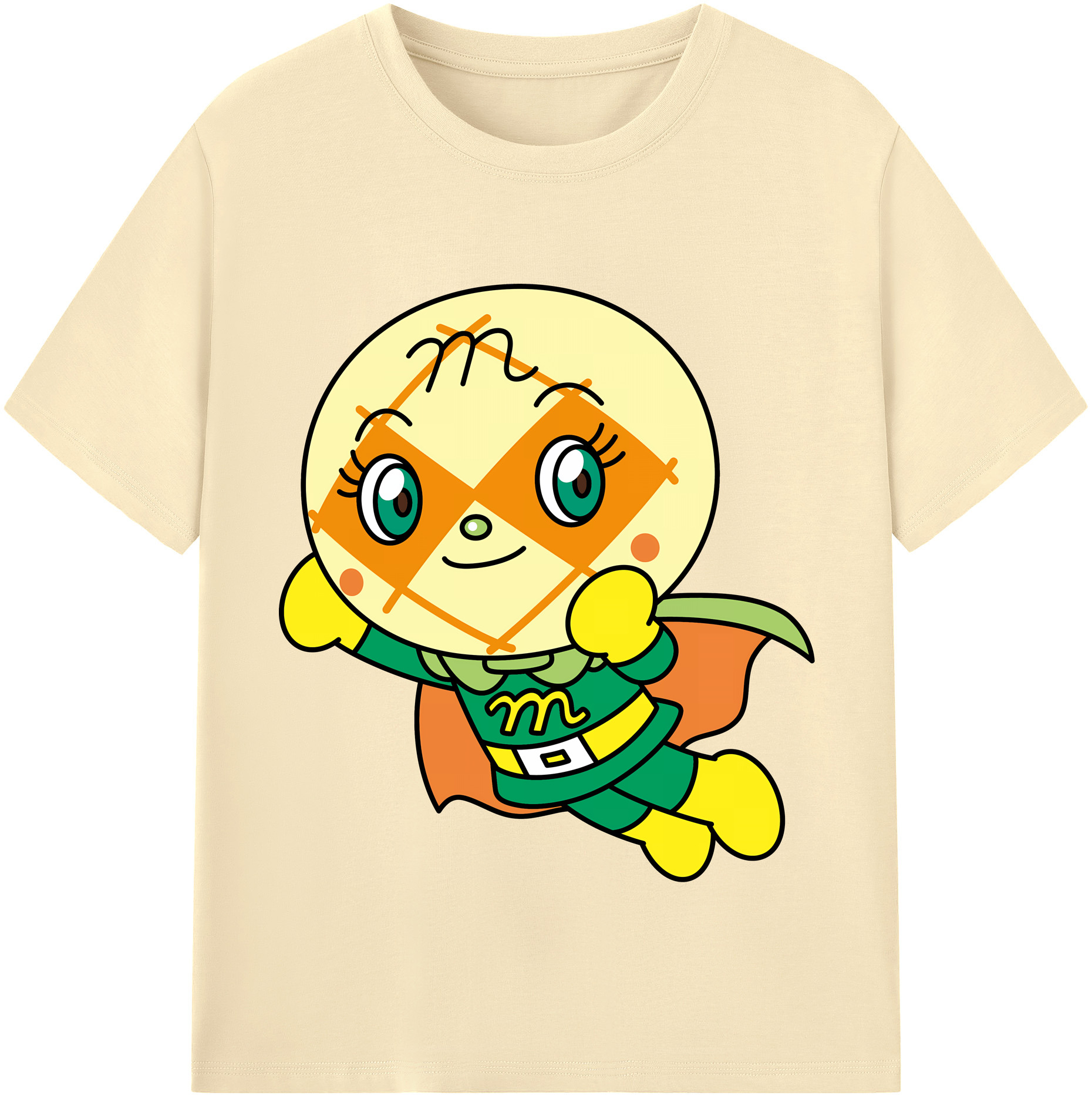 （画像用） アンパンマン Anpanman 綿100％半袖Tシャツ（フロントプリント）